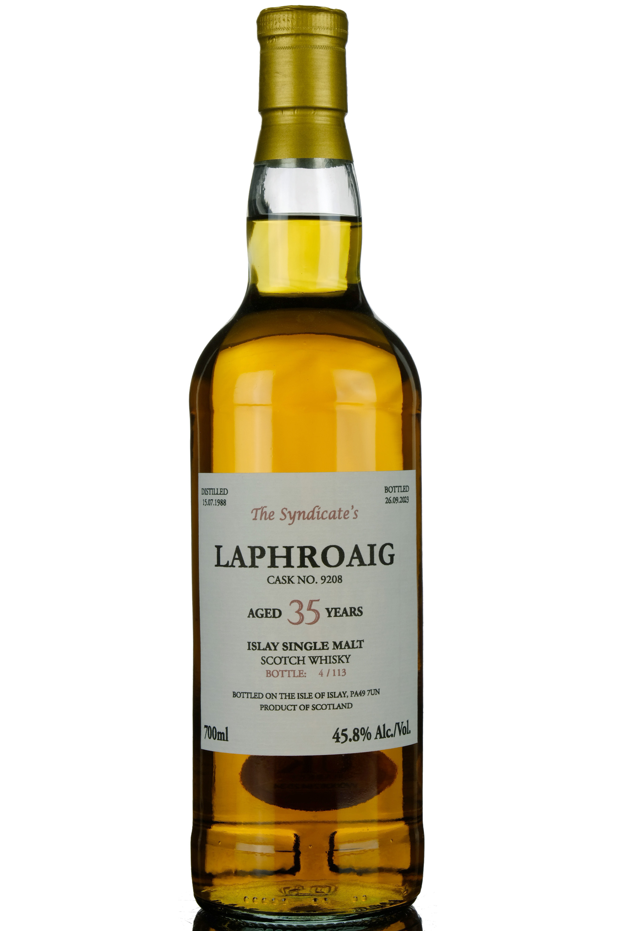 Laphroaig 1988-2023 - 35 Year Old - The Syndicates - Single Cask 9208
