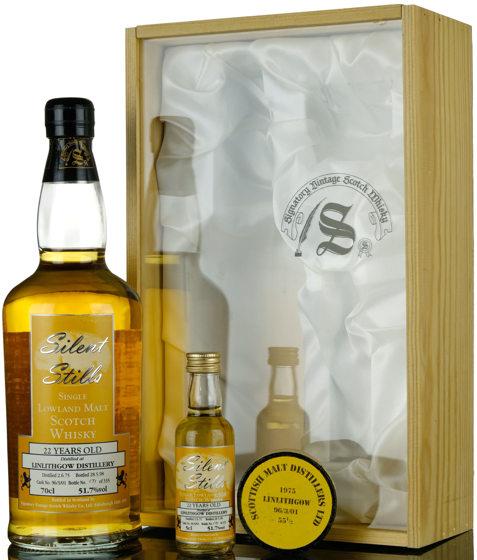 Linlithgow 1975-1998 - 22 Year Old - Signatory Vintage Silent Stills - Single Cask 96/3/01