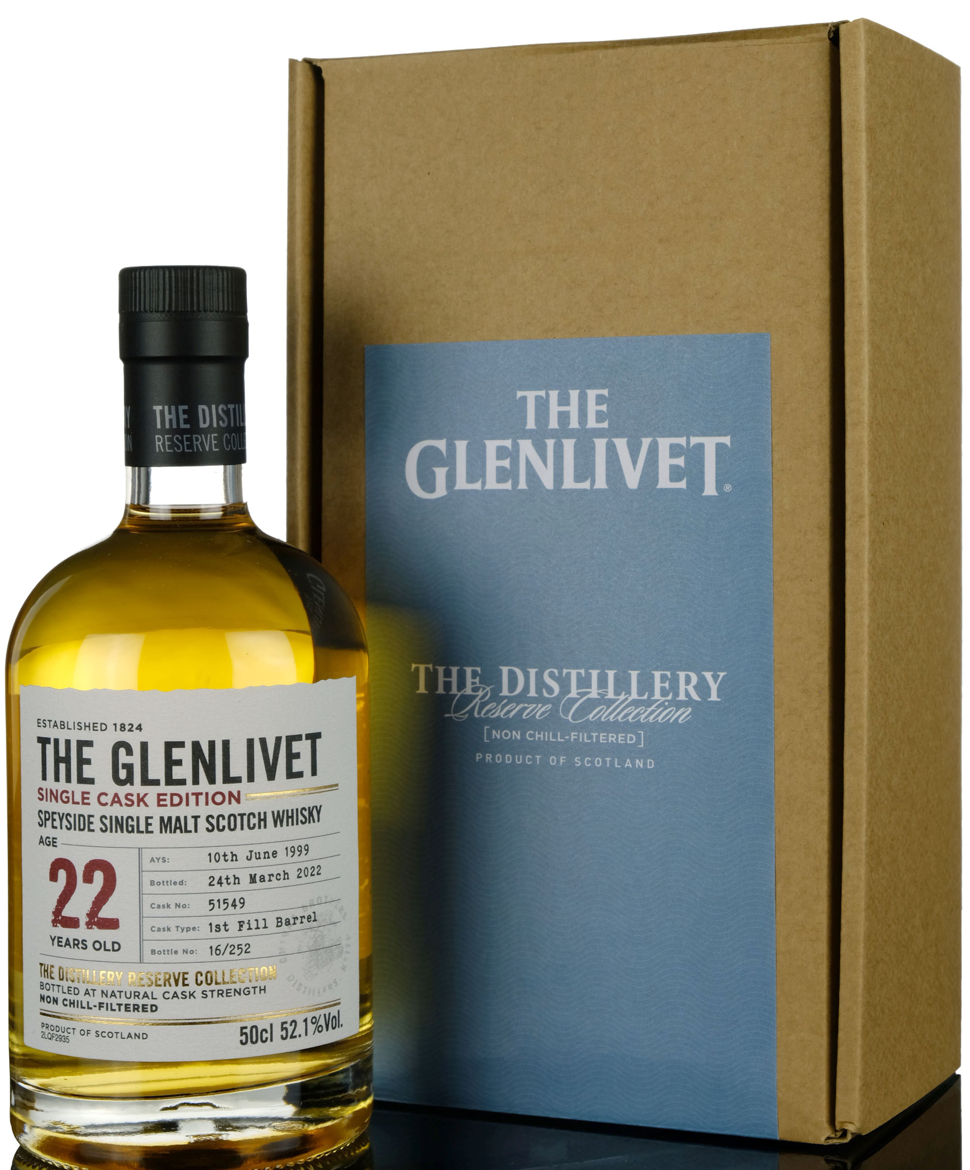 Glenlivet 1999-2022 - 22 Year Old - The Distillery Reserve Collection - Single Cask 51549