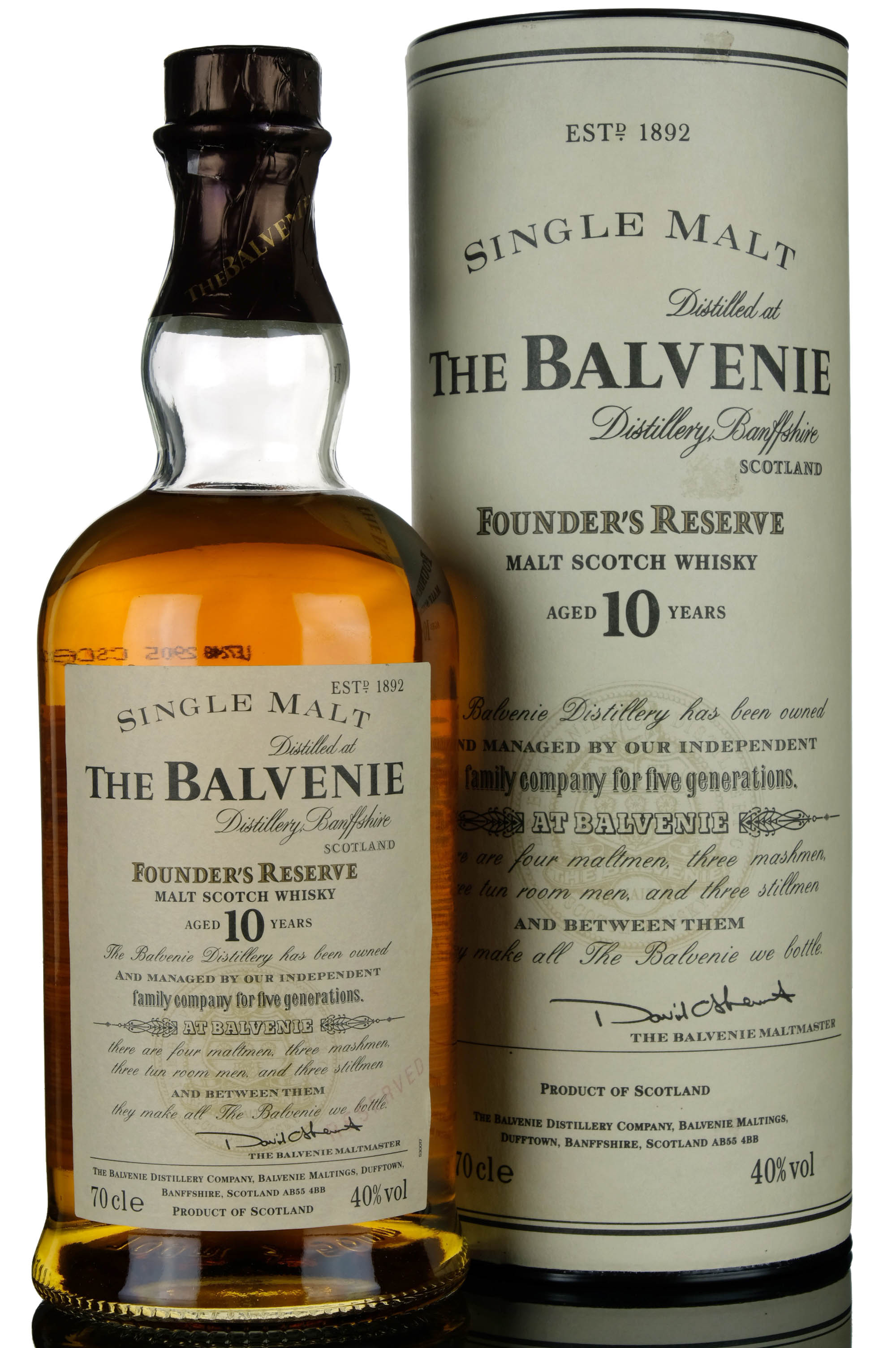Balvenie 10 Year Old - Founders Reserve - Pre 2009