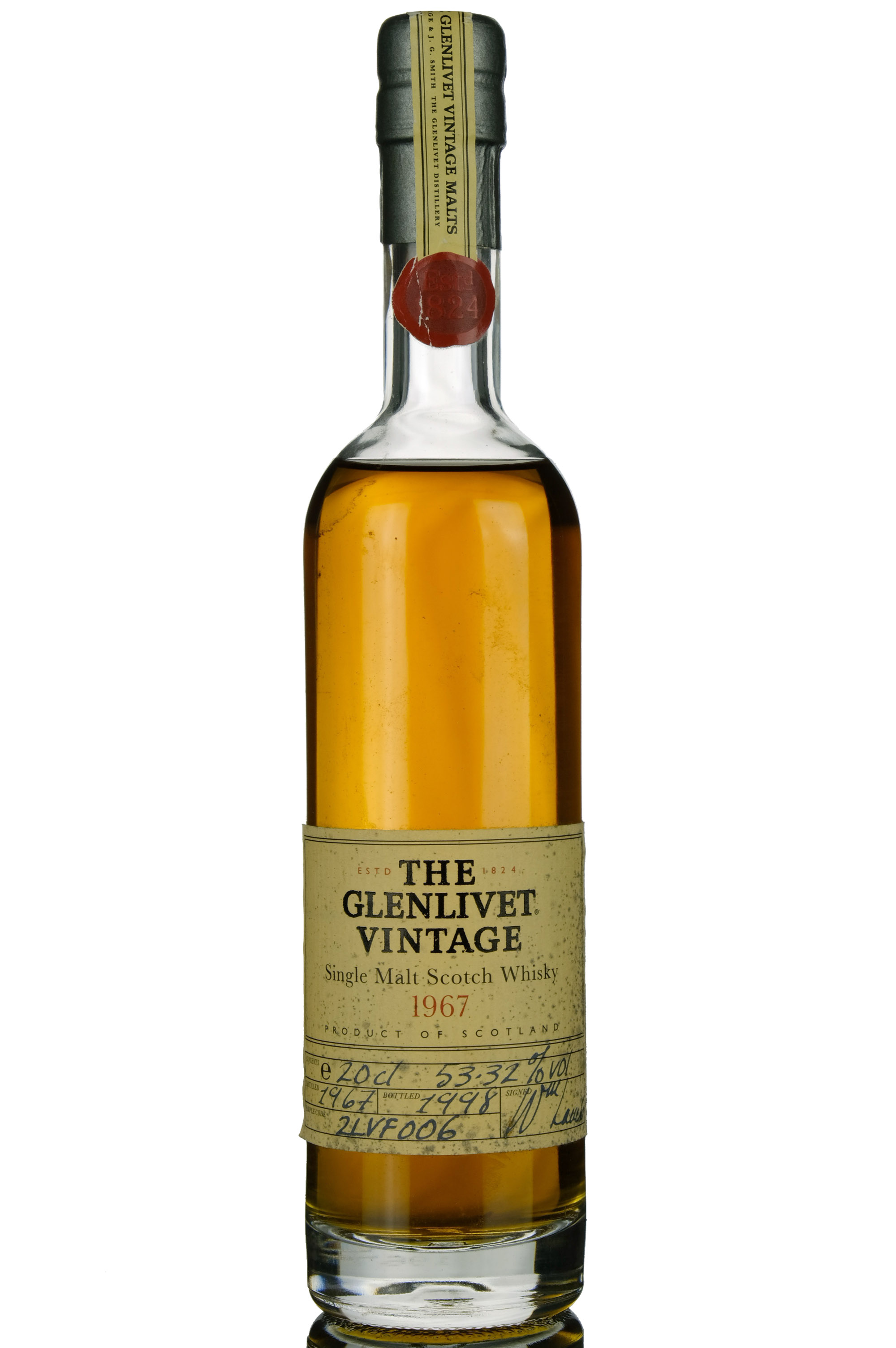 Glenlivet 1967-1998 - Quarter Bottle