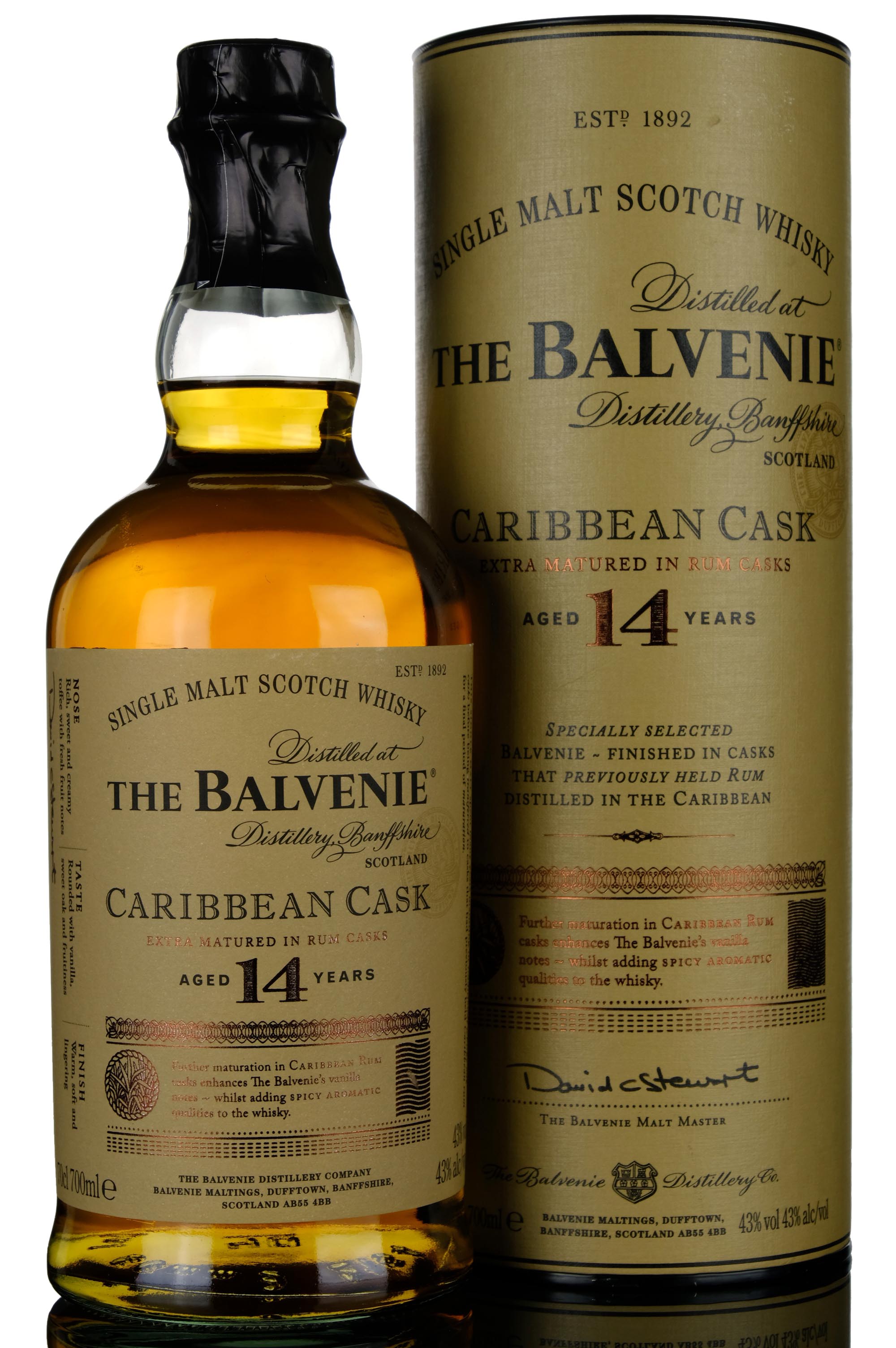 Balvenie 14 Year Old - Caribbean Rum Cask Finish