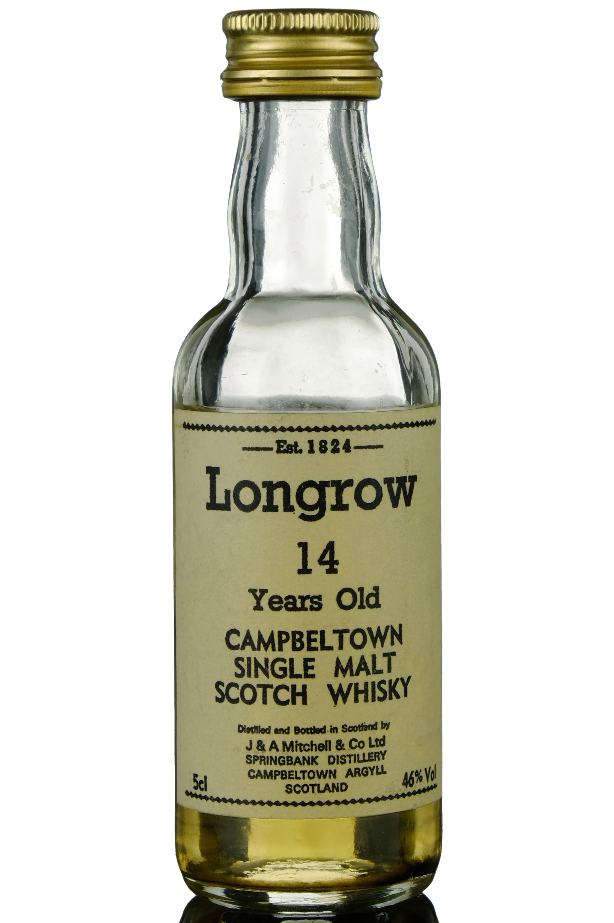 Longrow 14 Year Old - 1980s - Miniature