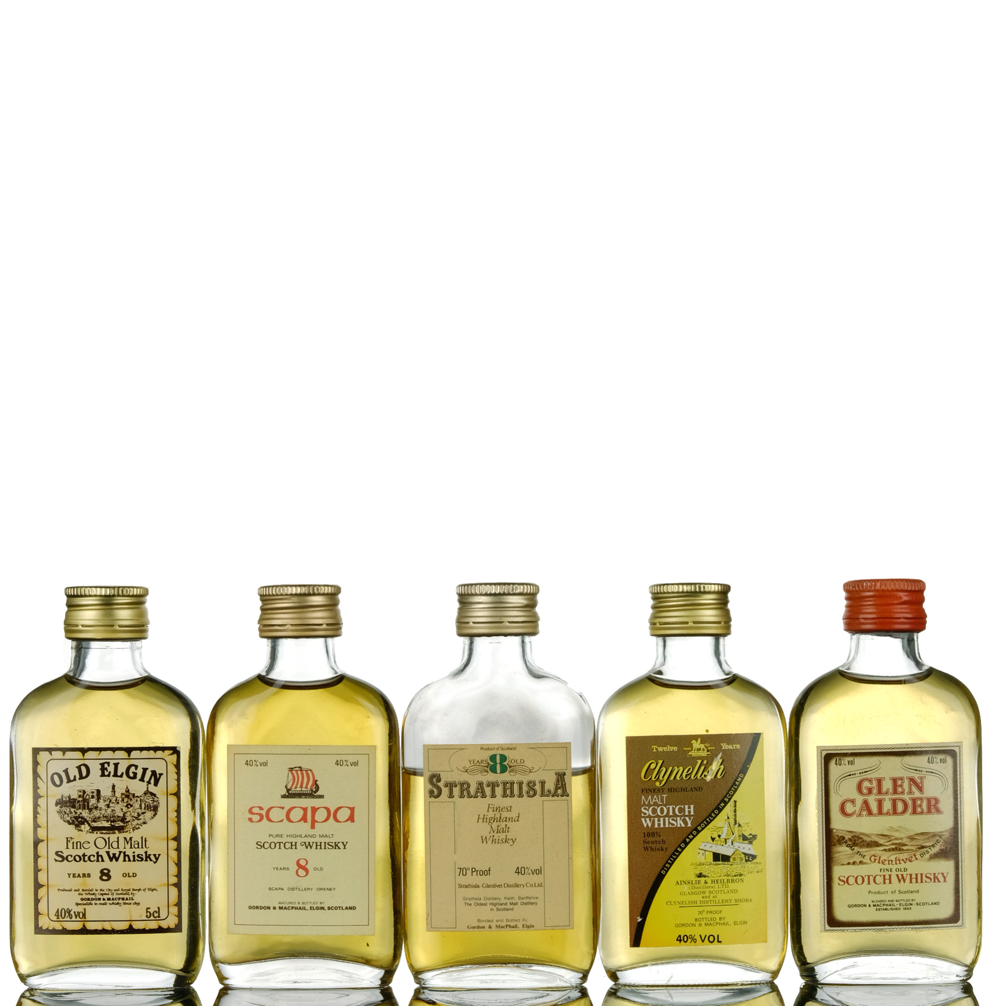 5 x Gordon & MacPhail Miniatures