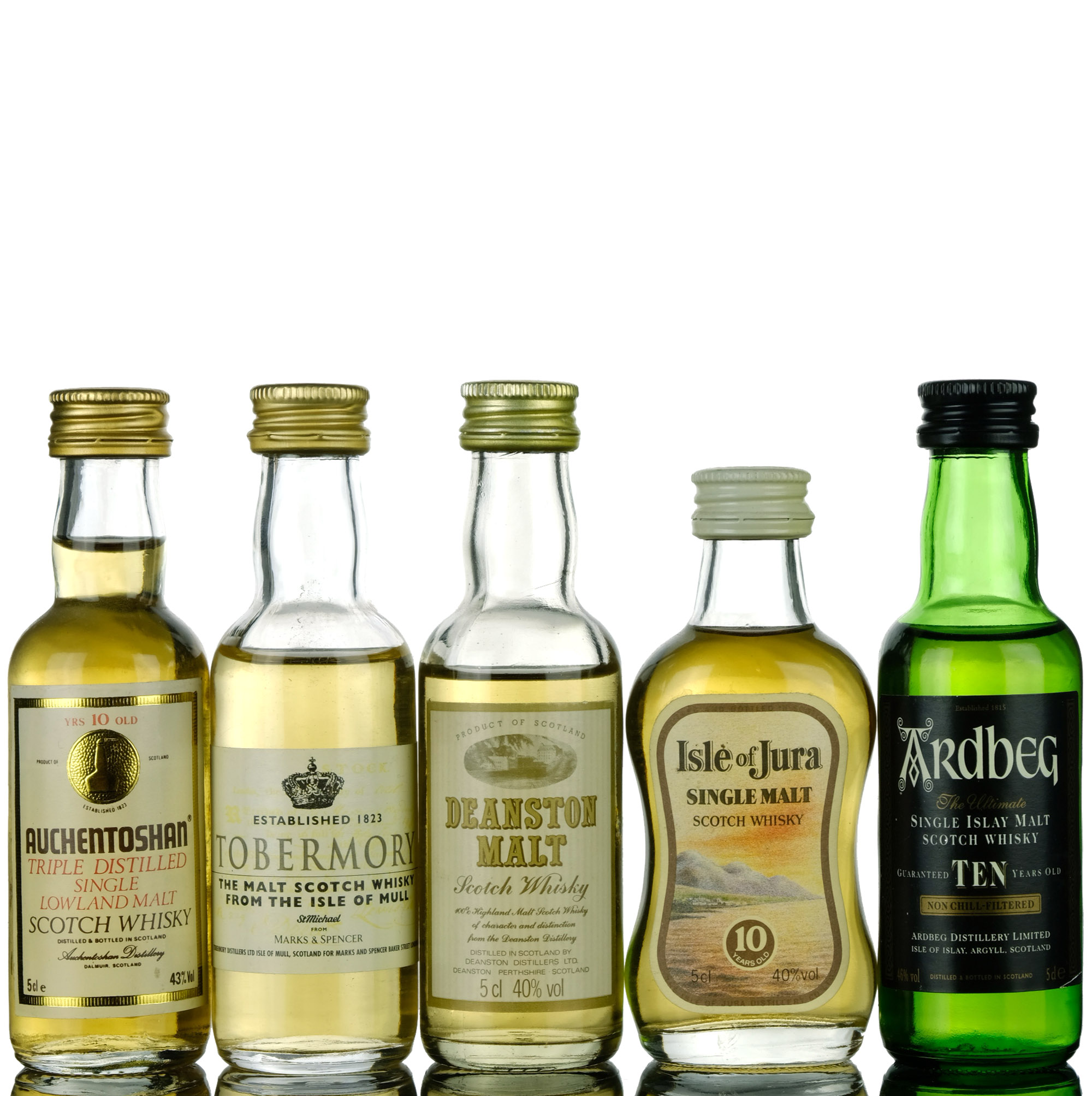 5 x Single Malt Miniatures