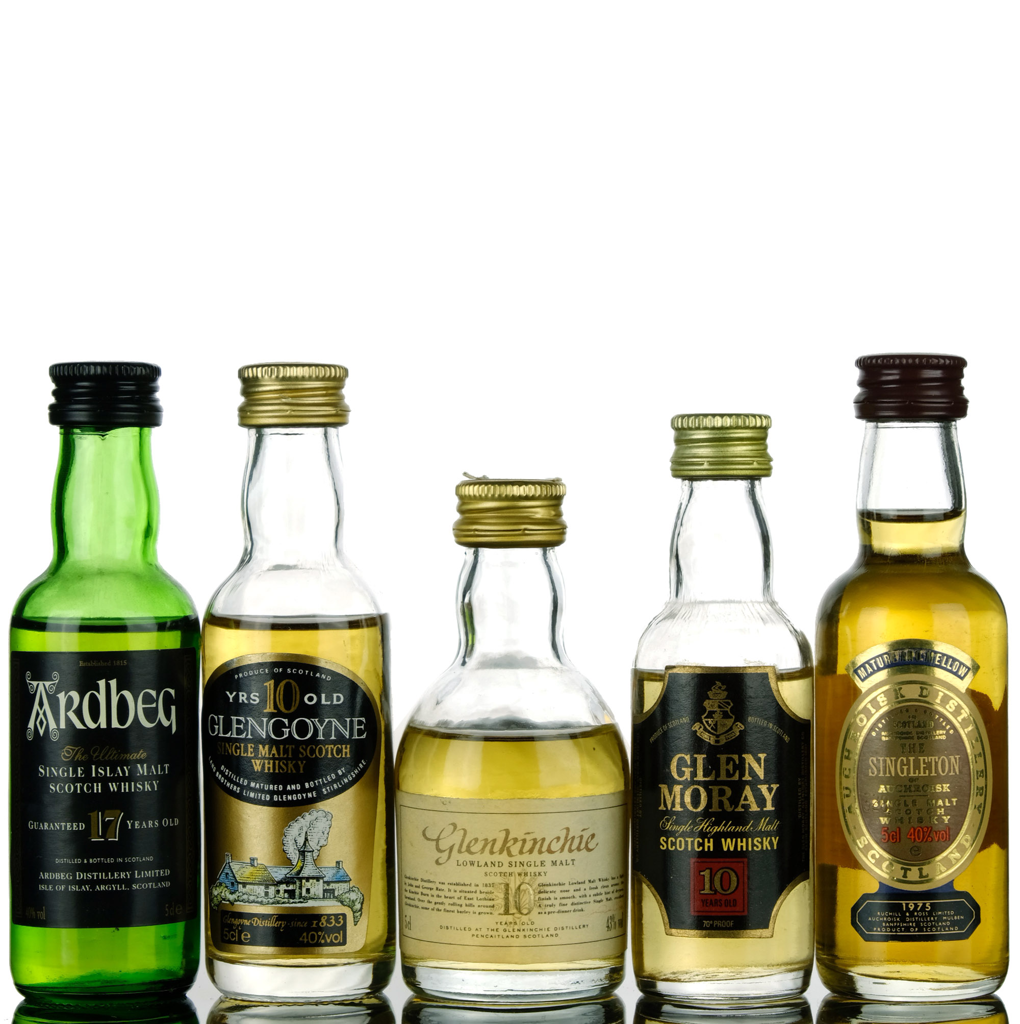 5 x Single Malt Miniatures