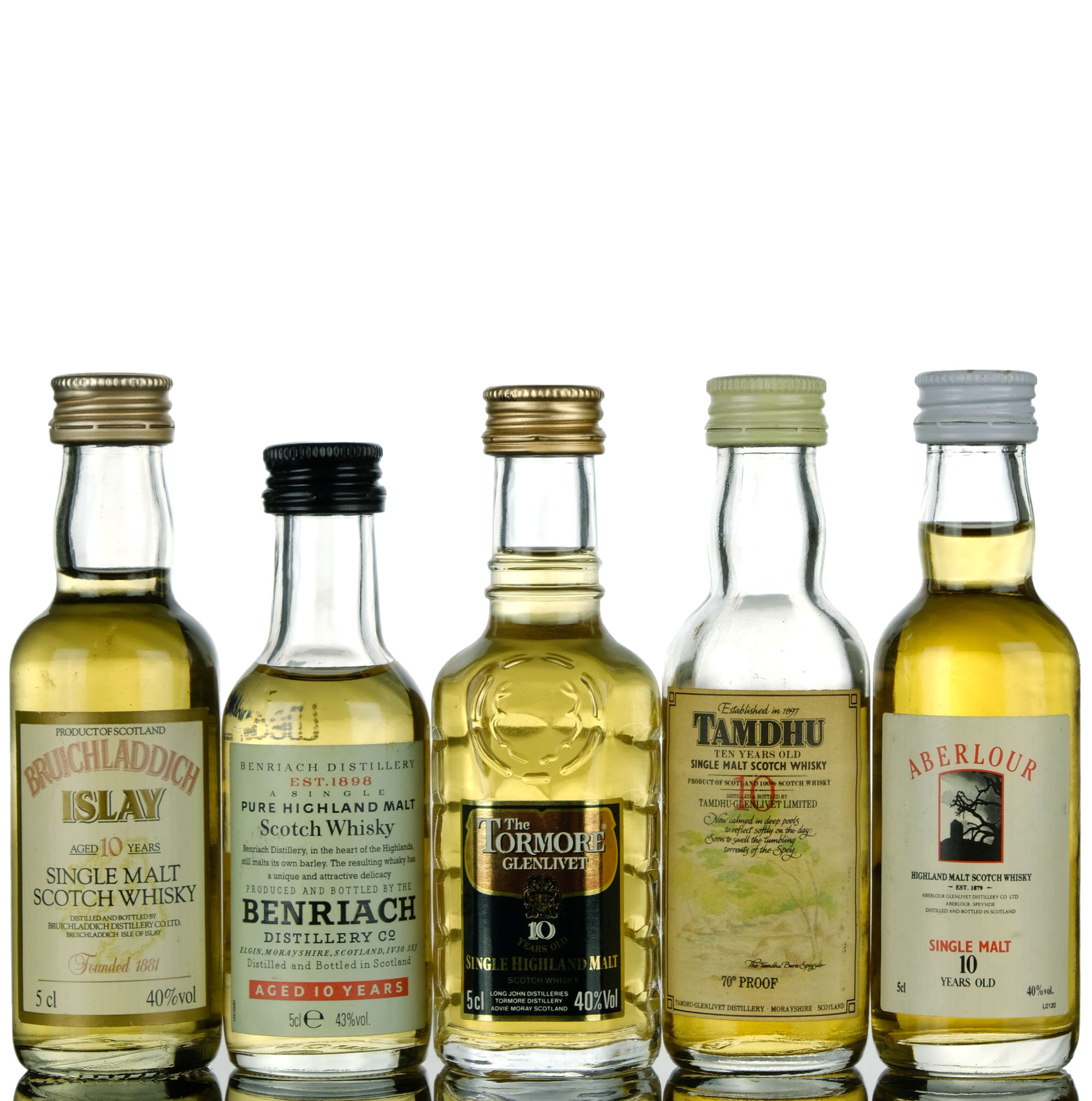 5 x Single Malt Miniatures