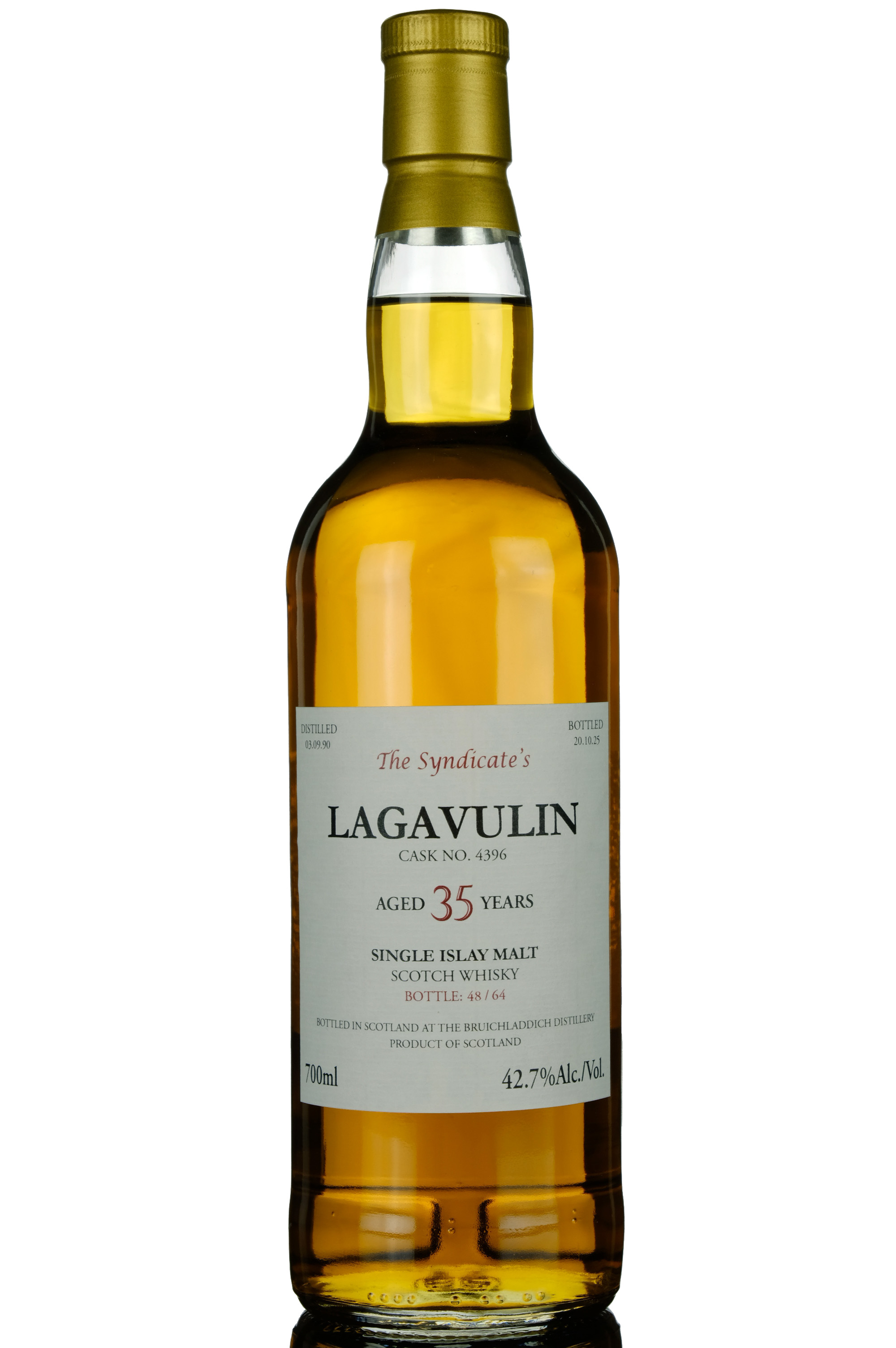 Lagavulin 1990-2025 - 35 Year Old - The Syndicates - Single Cask 4396
