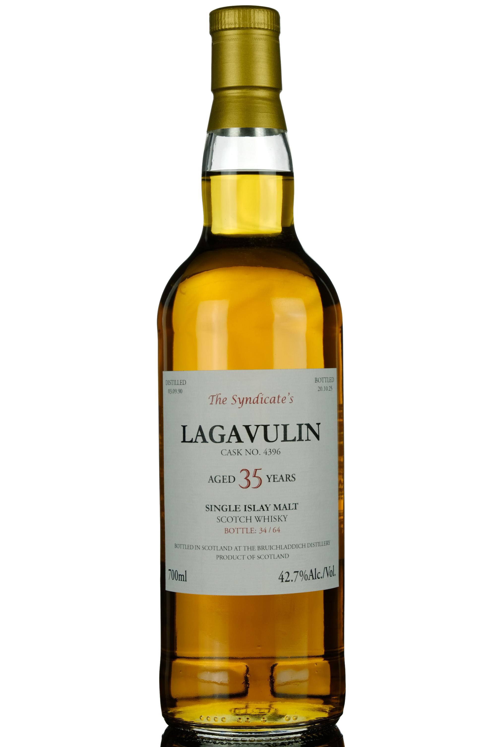 Lagavulin 1990-2025 - 35 Year Old - The Syndicates - Single Cask 4396