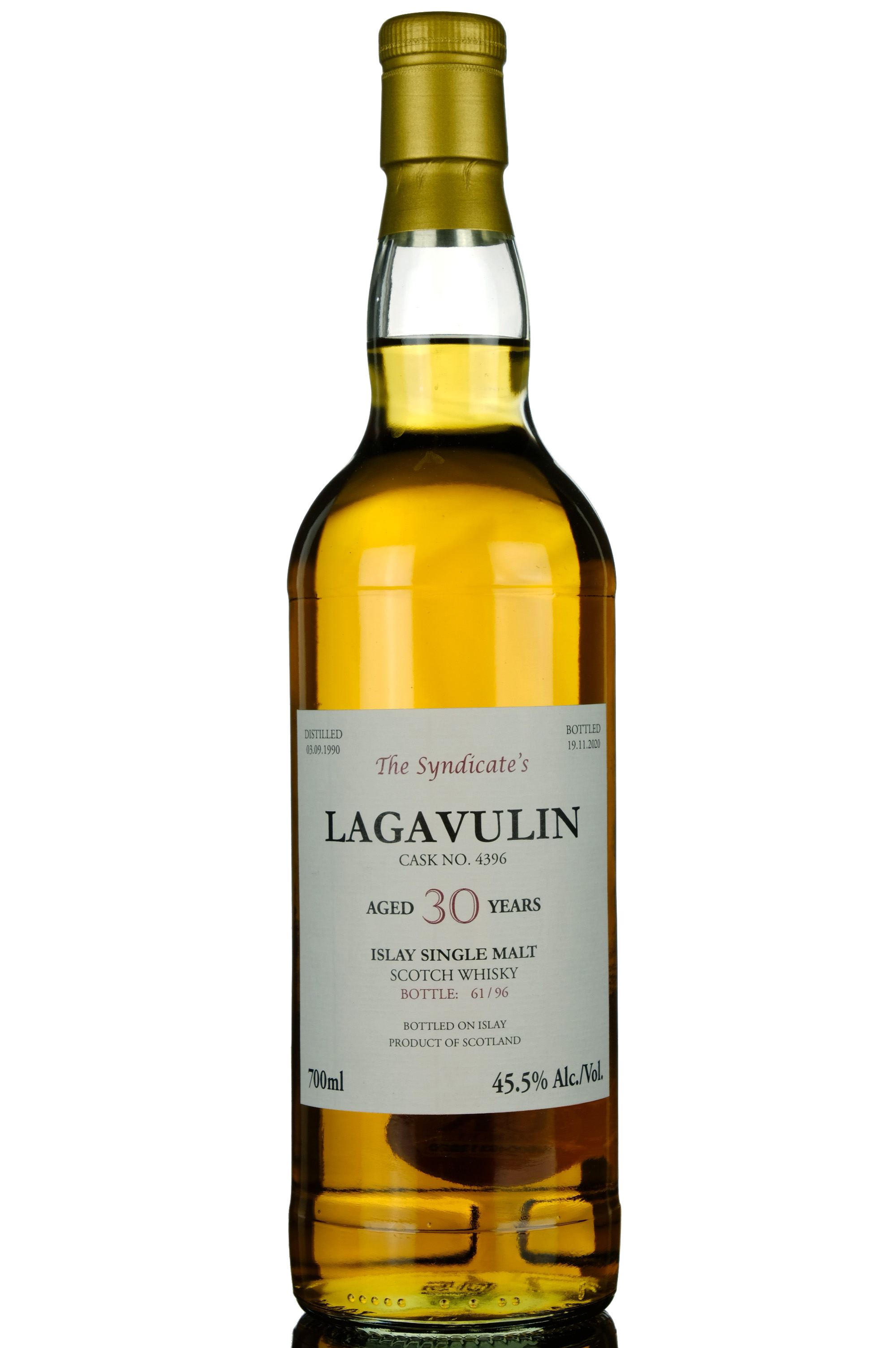 Lagavulin 1990-2020 - 30 Year Old - The Syndicates - Single Cask 4396