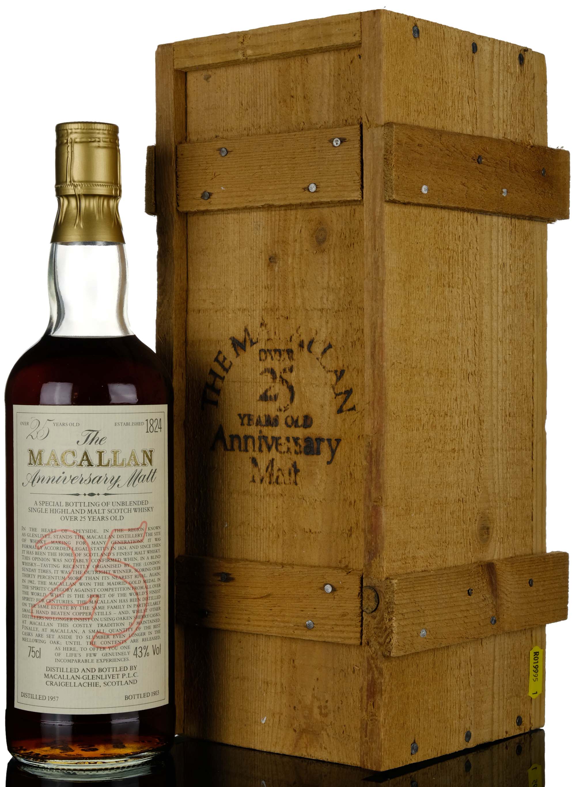 Macallan 1957-1983 - 25 Year Old Anniversary Malt - First Release