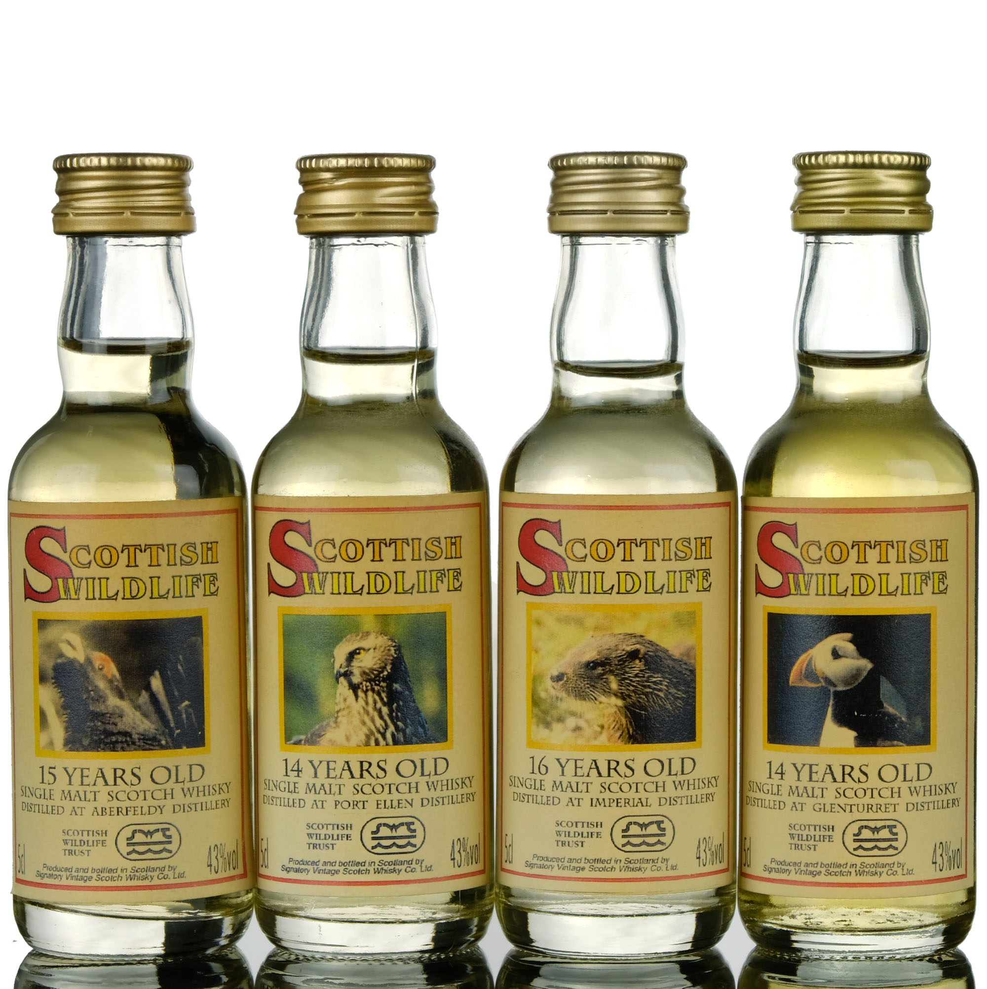 Signatory Vintage Scottish Wildlife Miniature Set