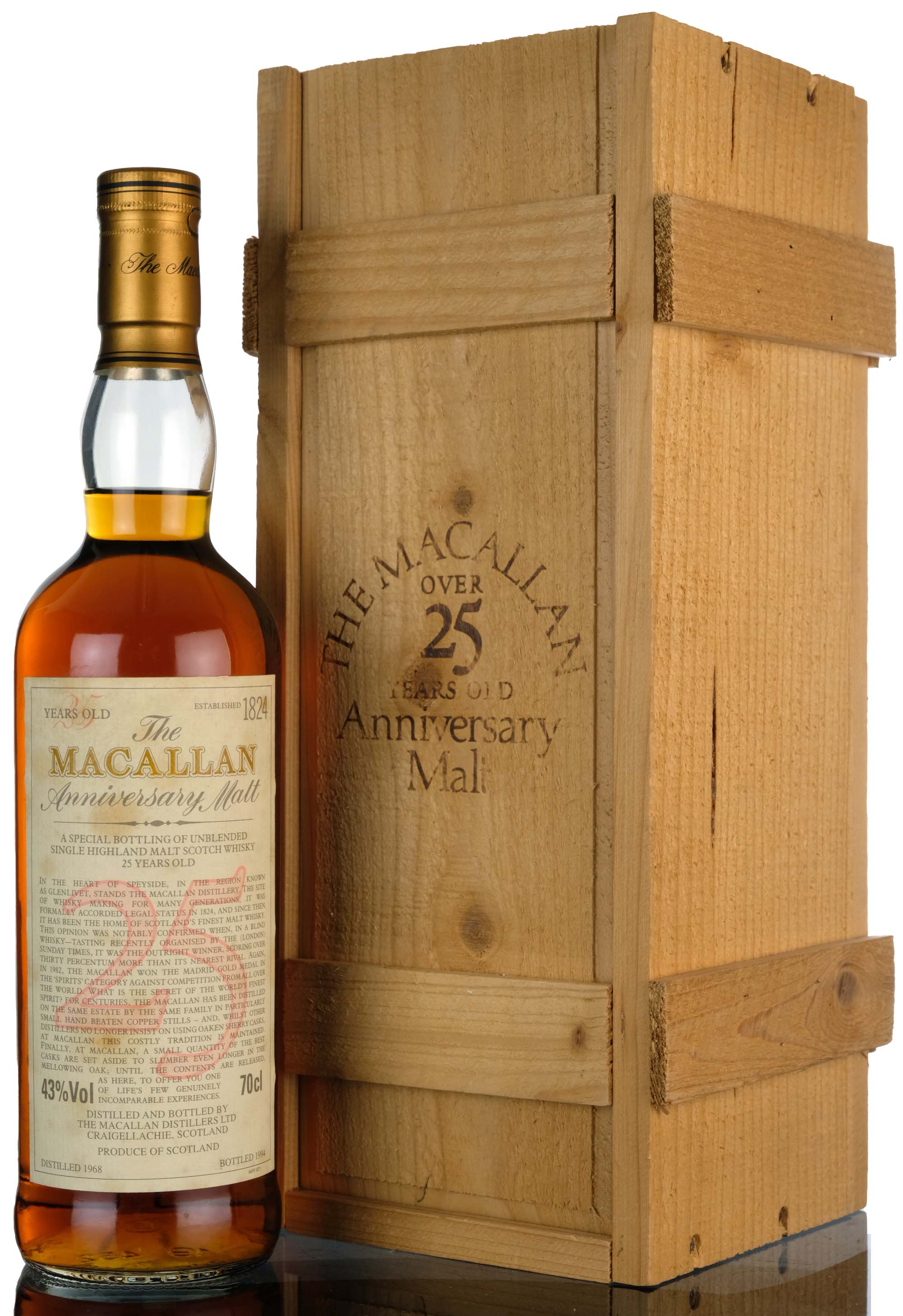 Macallan 1968-1994 - 25 Year Old Anniversary Malt