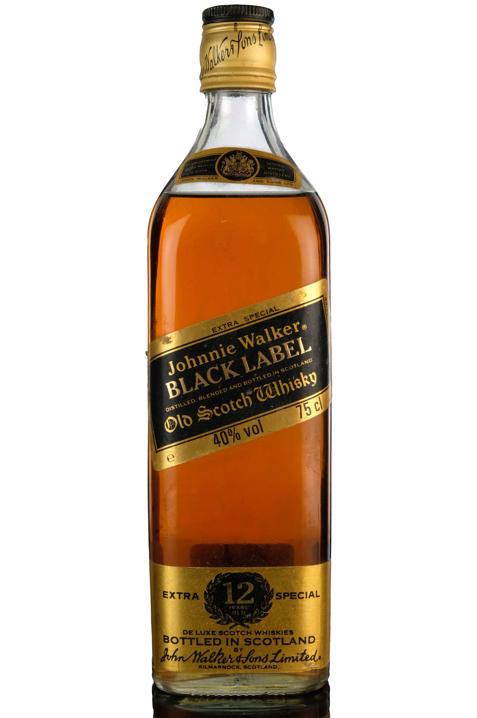 Johnnie Walker 12 Year Old - Black Label - 1980s