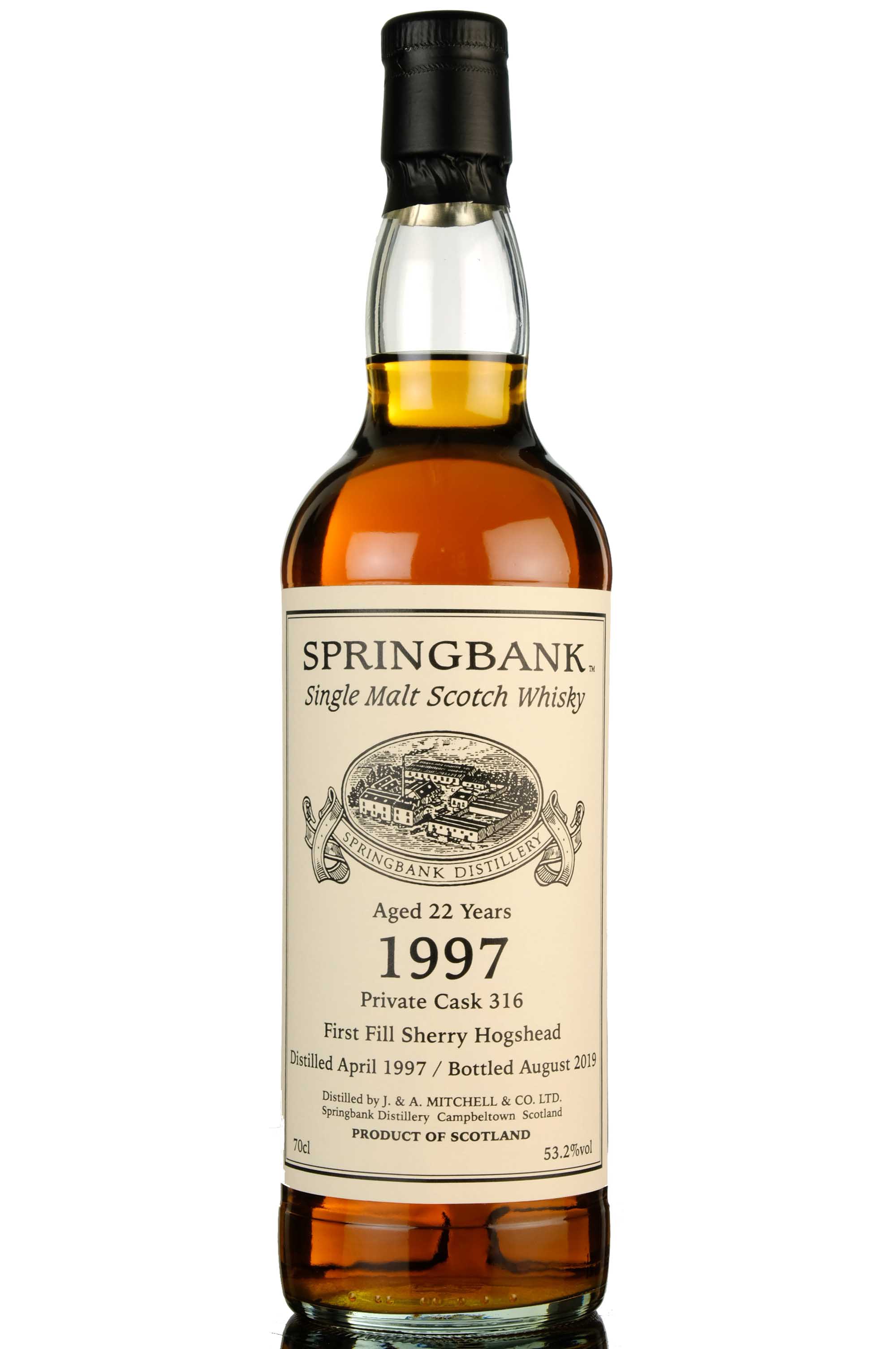 Springbank 1997-2019 - 22 Year Old - Private Bottling - Single Cask 316