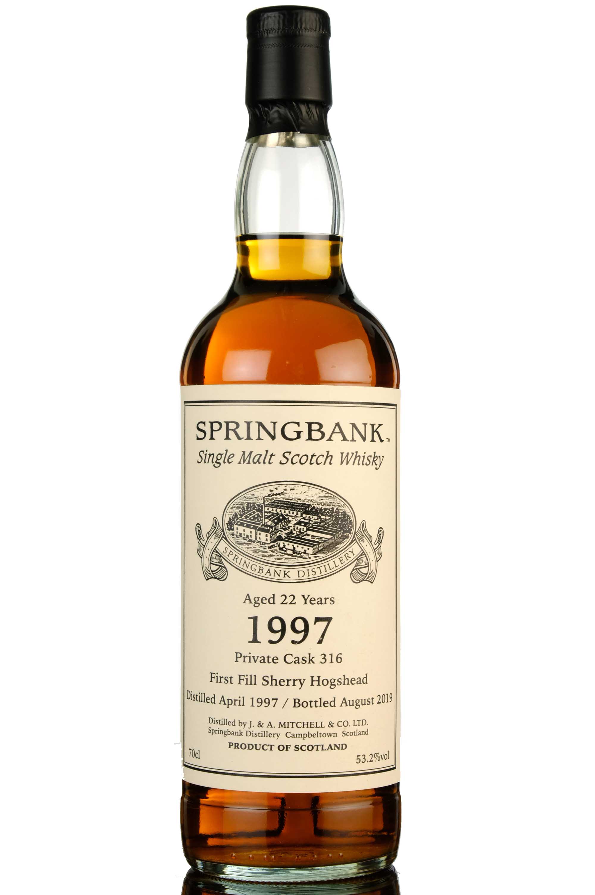 Springbank 1997-2019 - 22 Year Old - Private Bottling - Single Cask 316