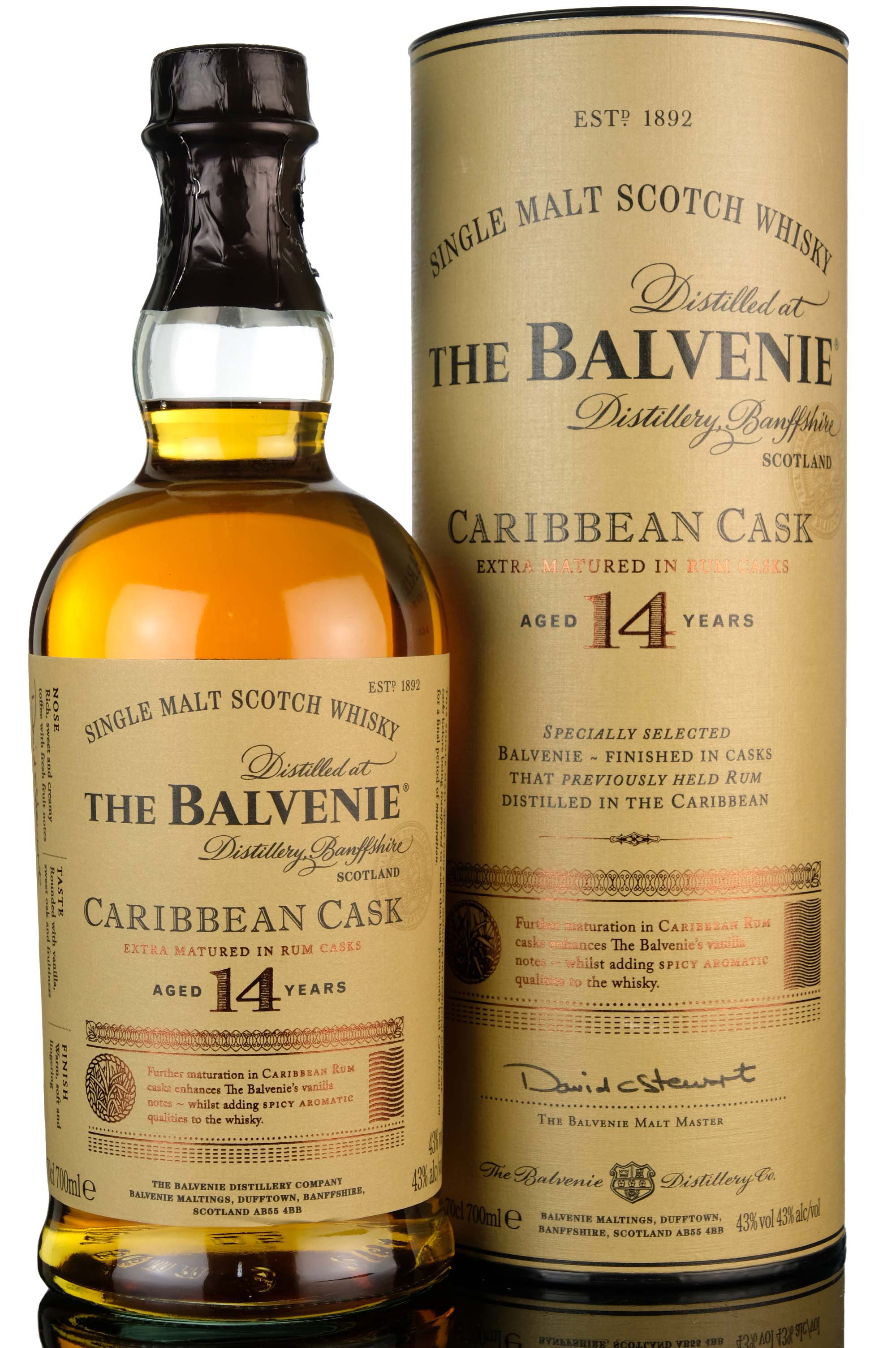 Balvenie 14 Year Old - Caribbean Rum Cask Finish