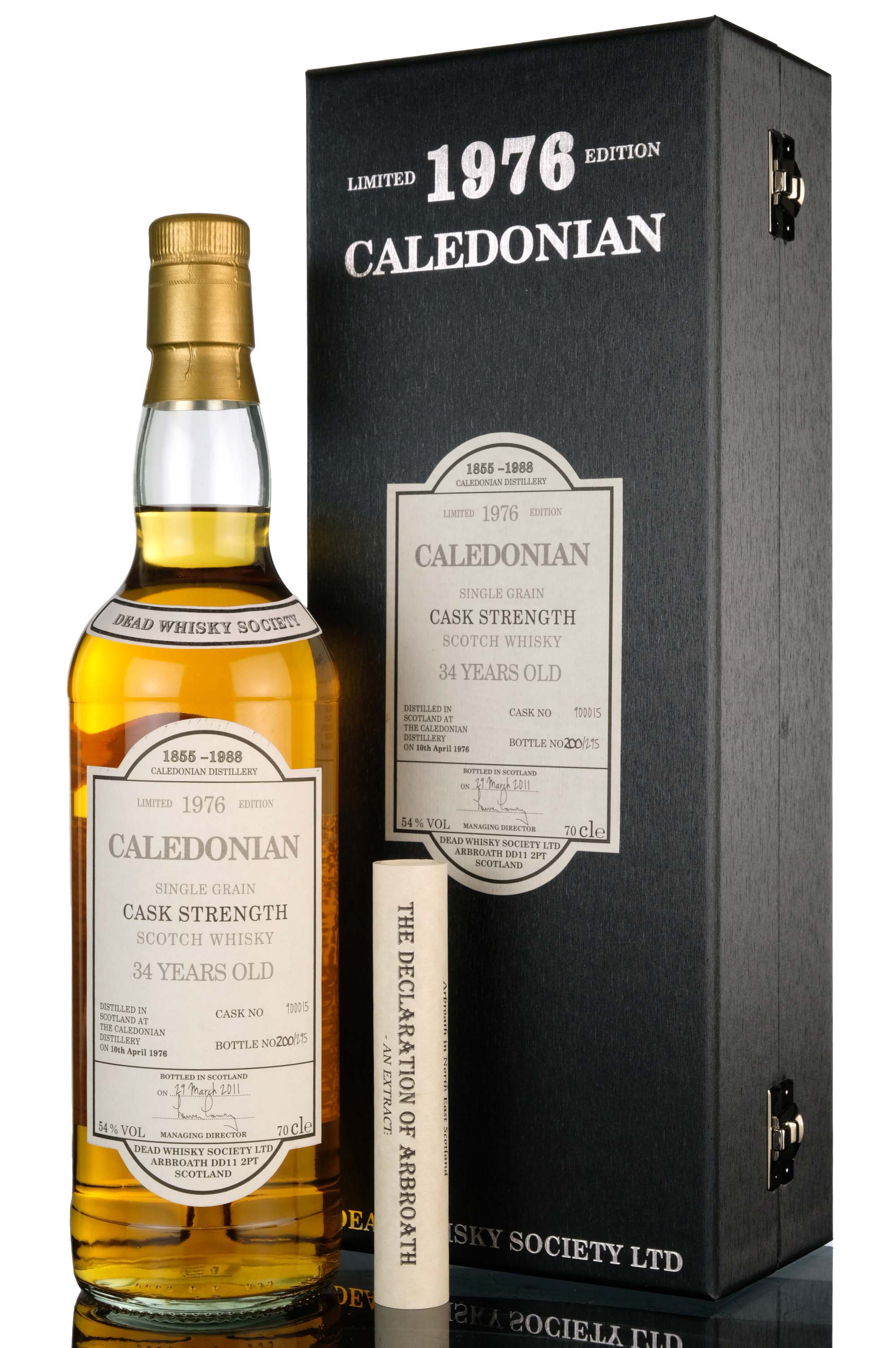 Caledonian 1976-2011 - 34 Year Old - Dead Whisky Society - Single Cask 900015
