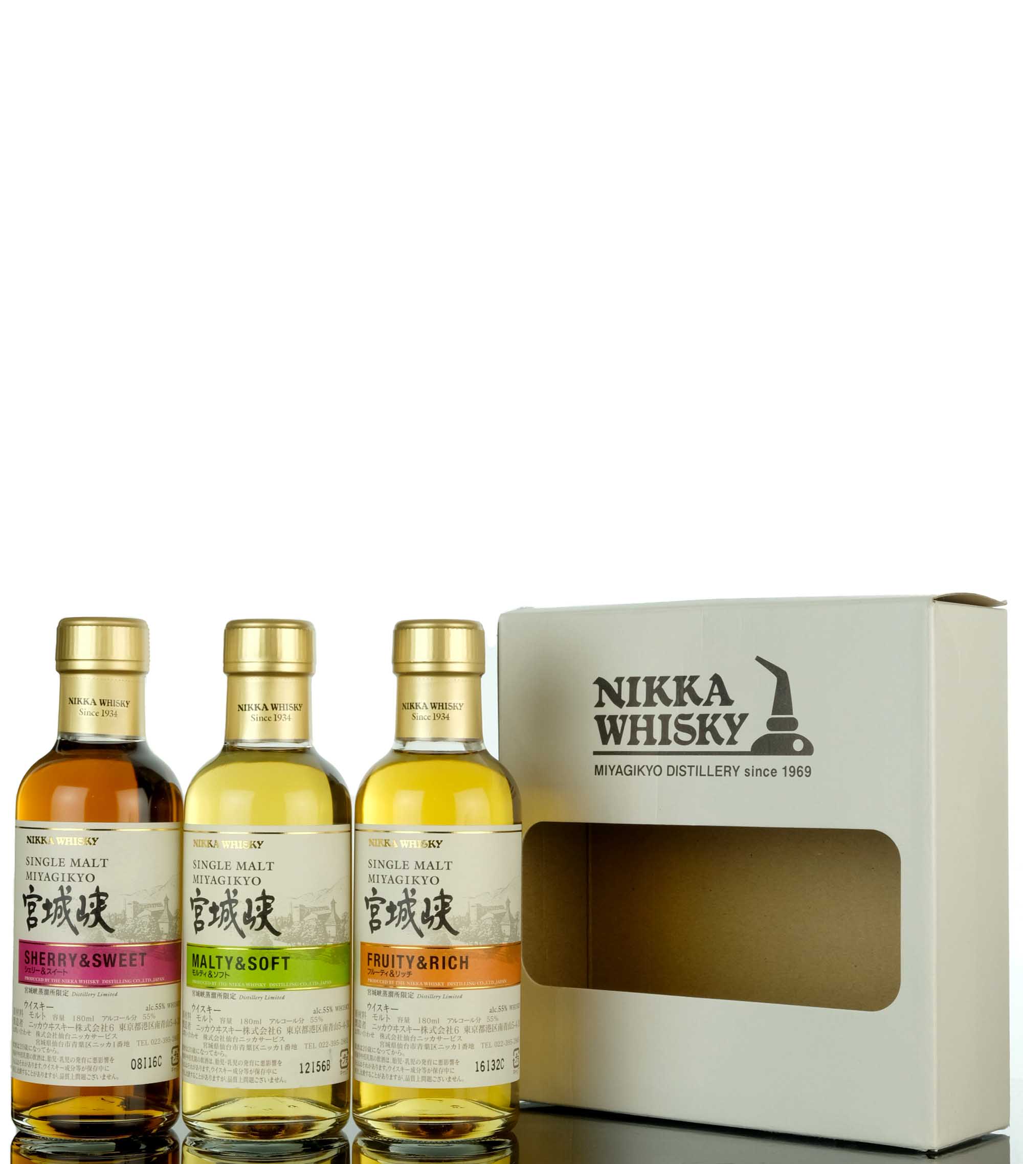 Nikka Miyagik Set Fruity Rich Malty Soft Sherry Sweet