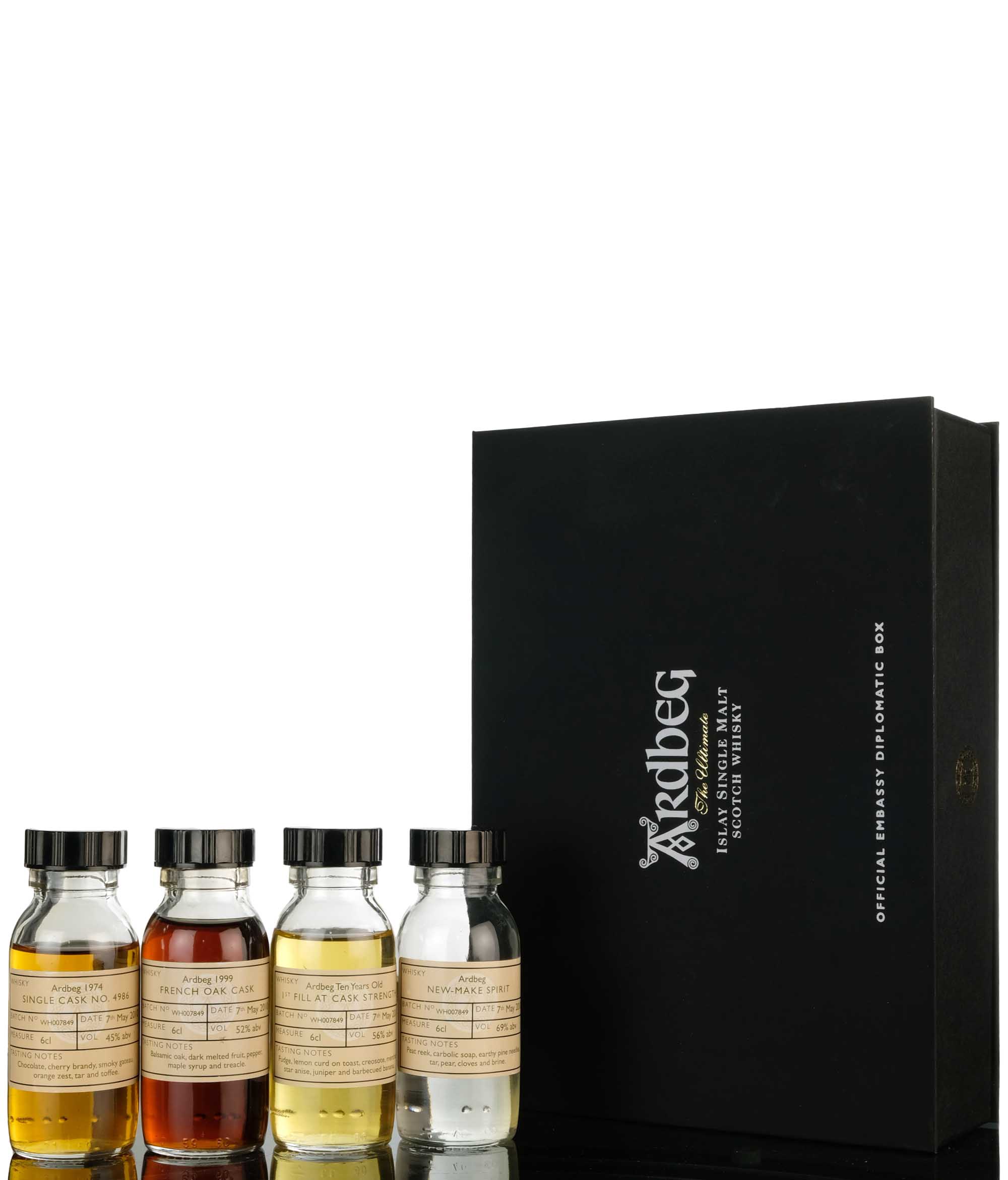 Ardbeg Official Embassy Diplomatic Sample Box Set - 2011 Release