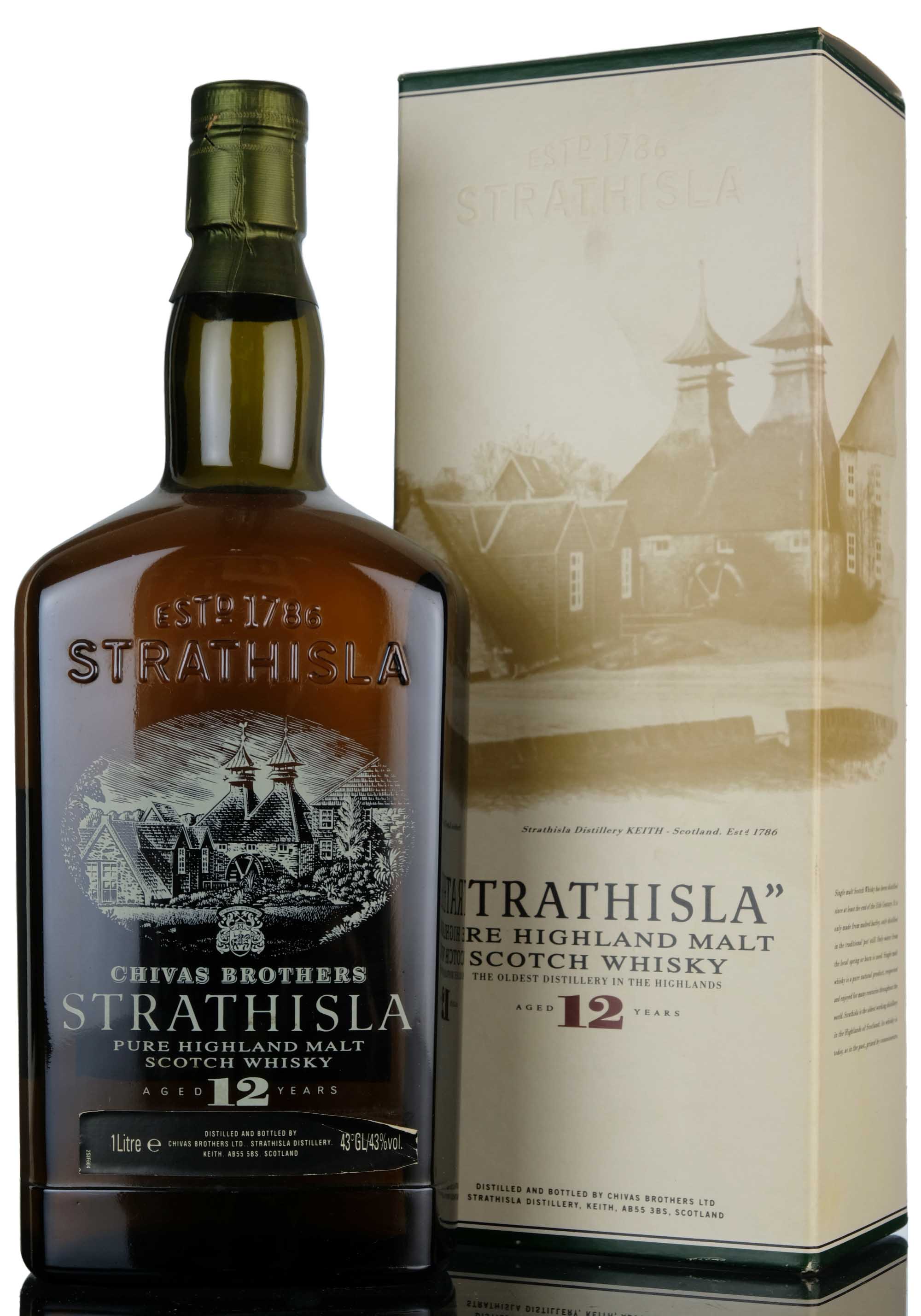 Strathisla 12 Year Old - Circa 2000 - 1 Litre