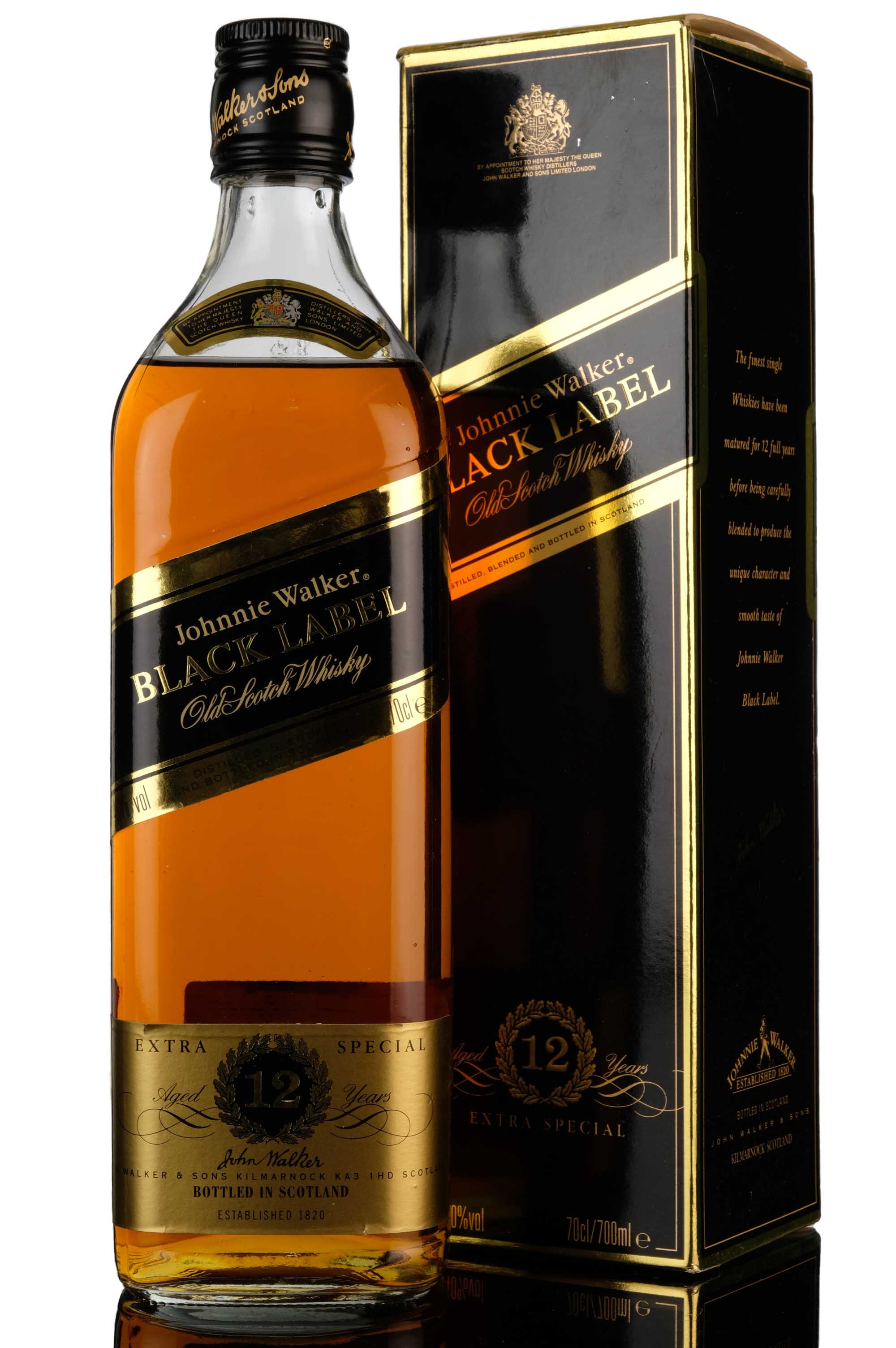 Johnnie Walker 12 Year Old - Black Label - Extra Special - 1990s