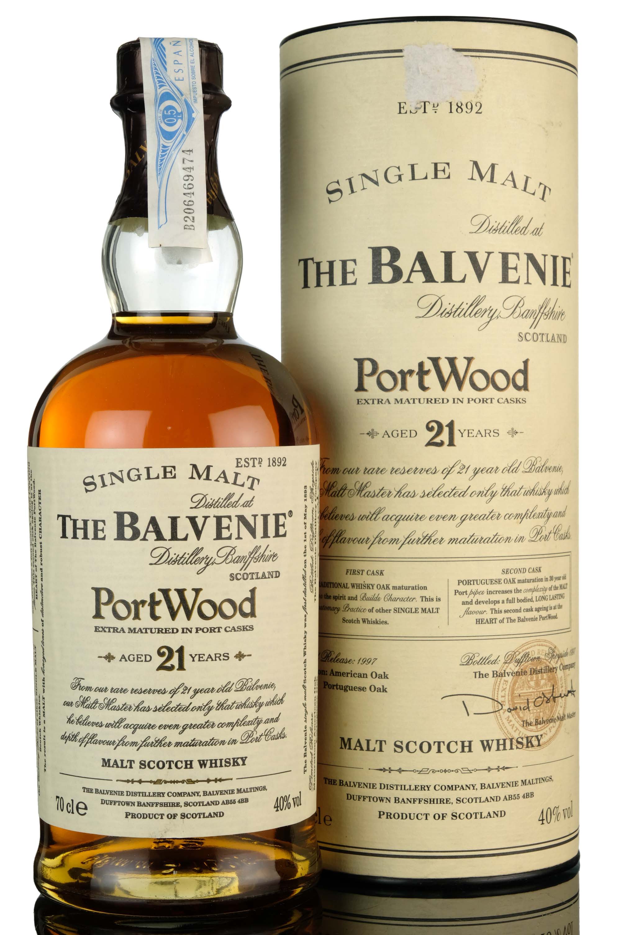 Balvenie 21 Year Old - PortWood - Pre 2009