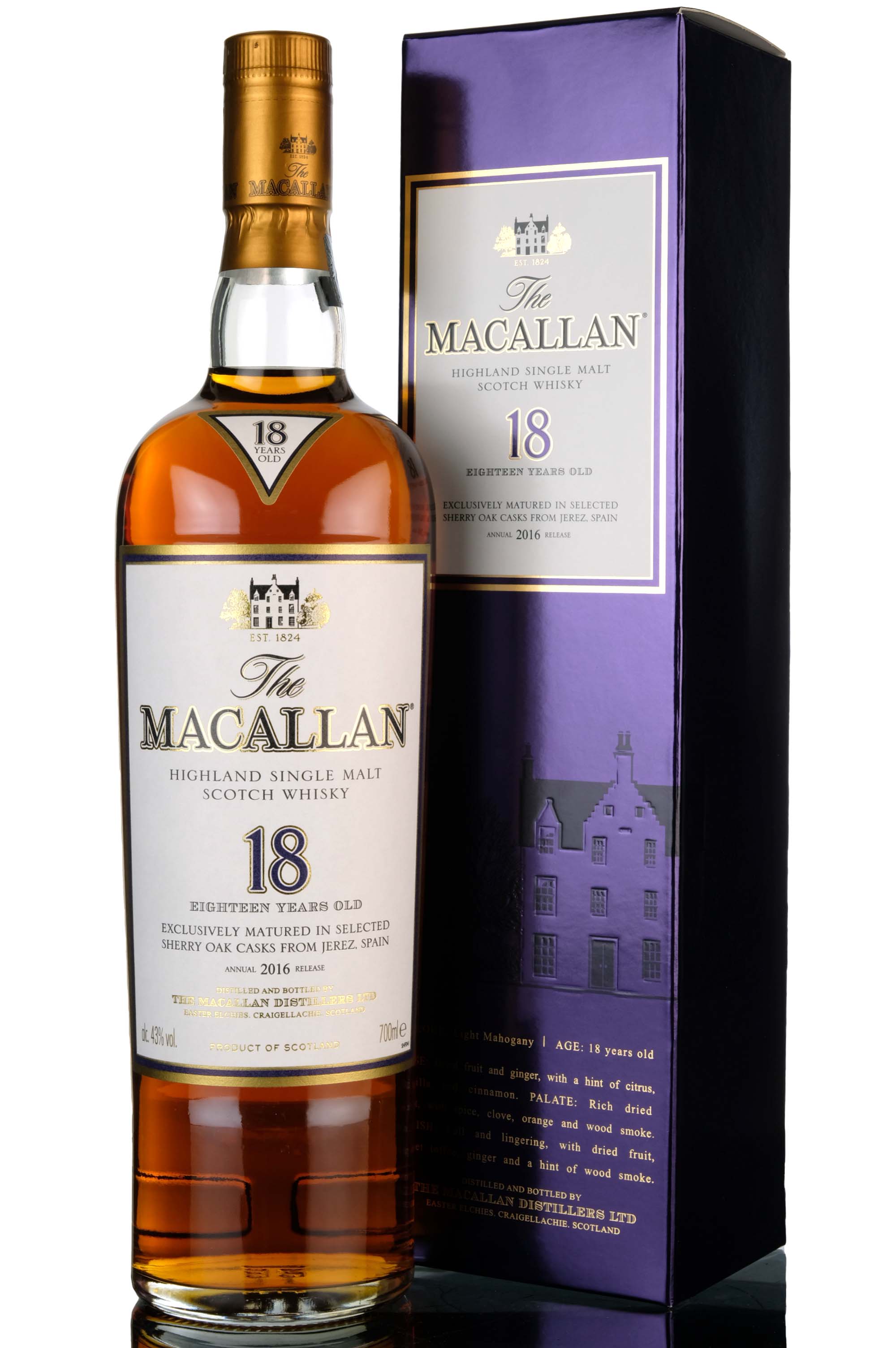 Macallan 18 Year Old - Sherry Cask - 2016 Release