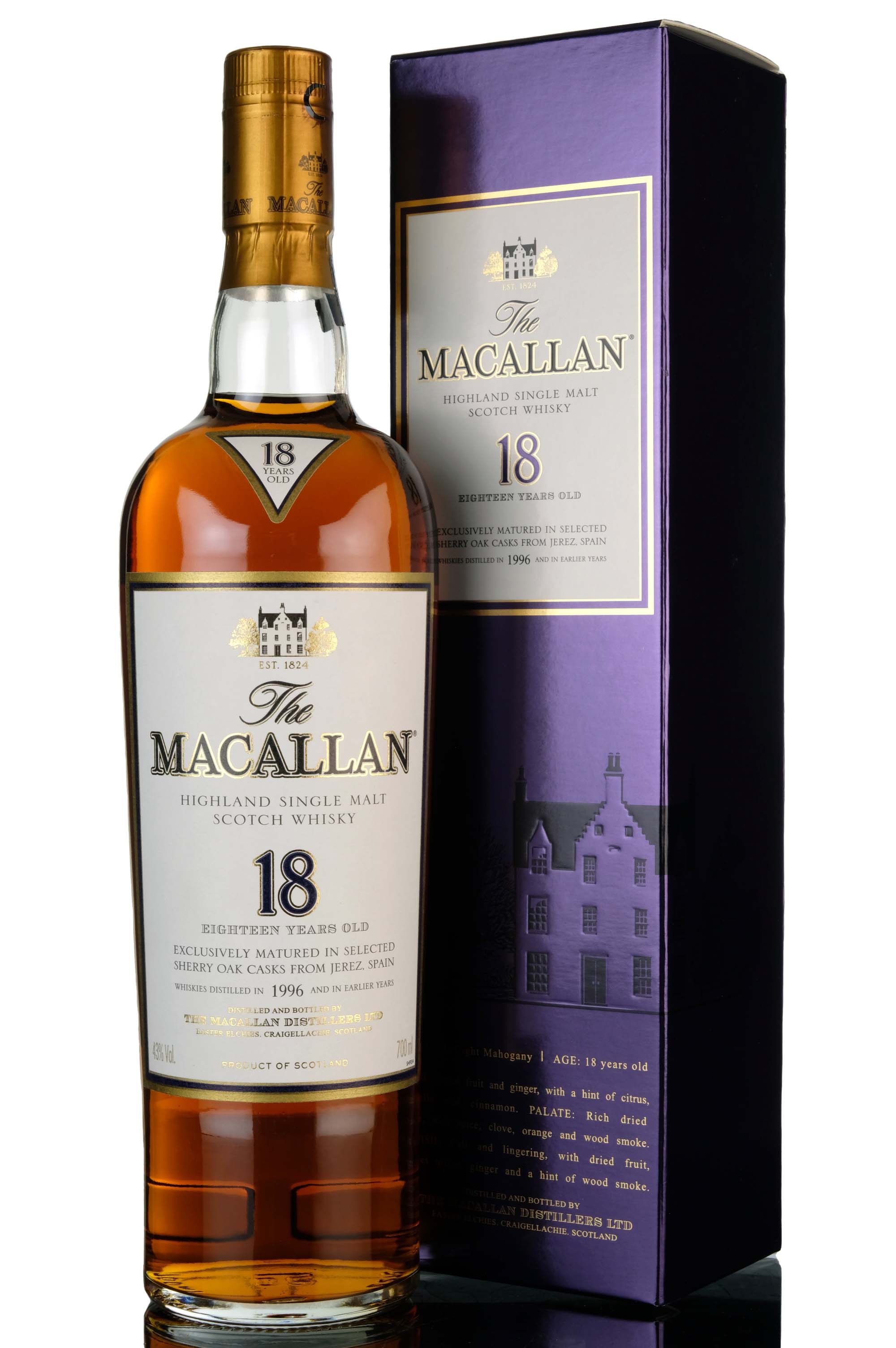 Macallan 1996 - 18 Year Old - Sherry Cask
