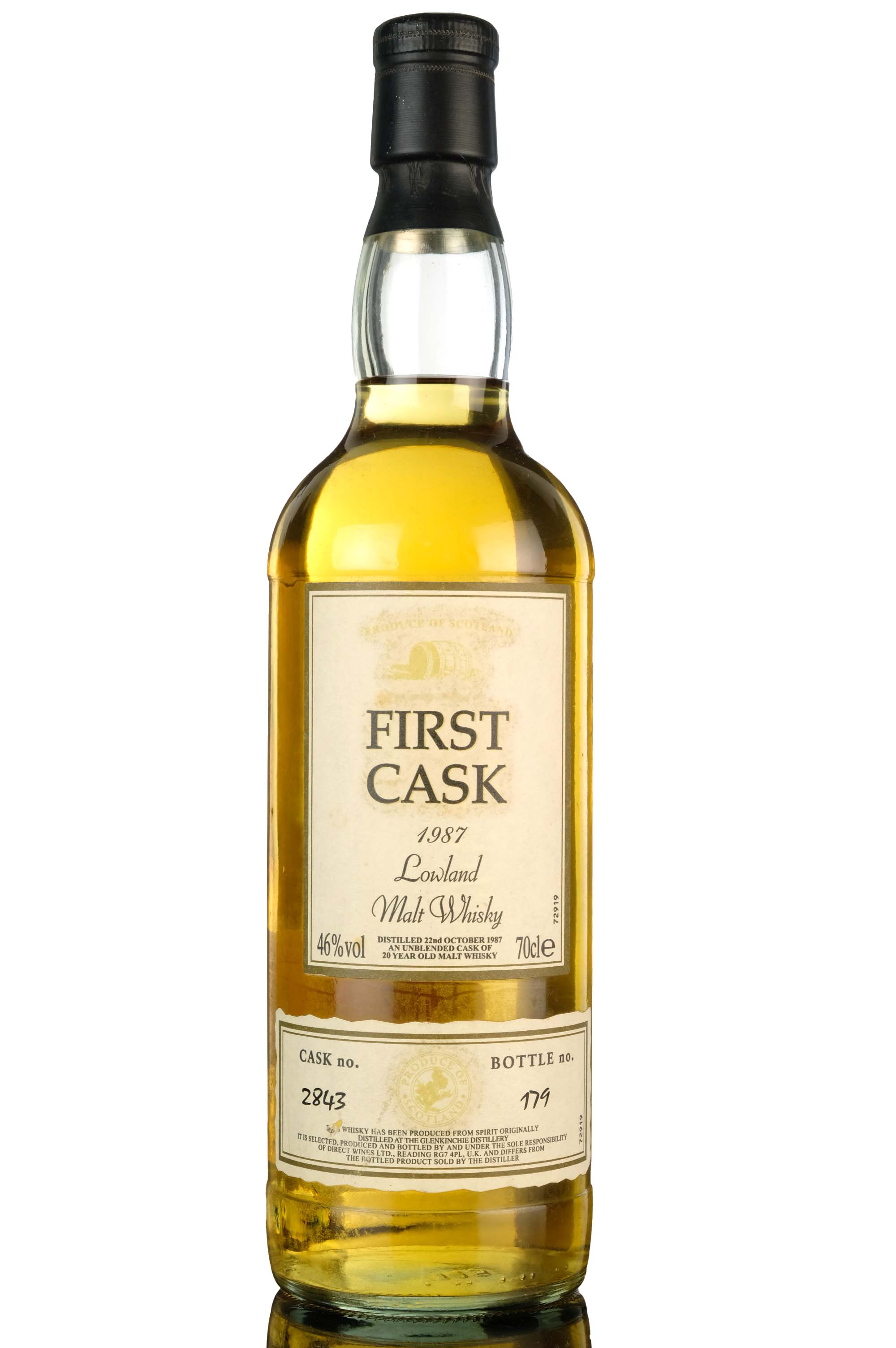 Glenkinchie 1987 20 First Cask Single Cask 2843