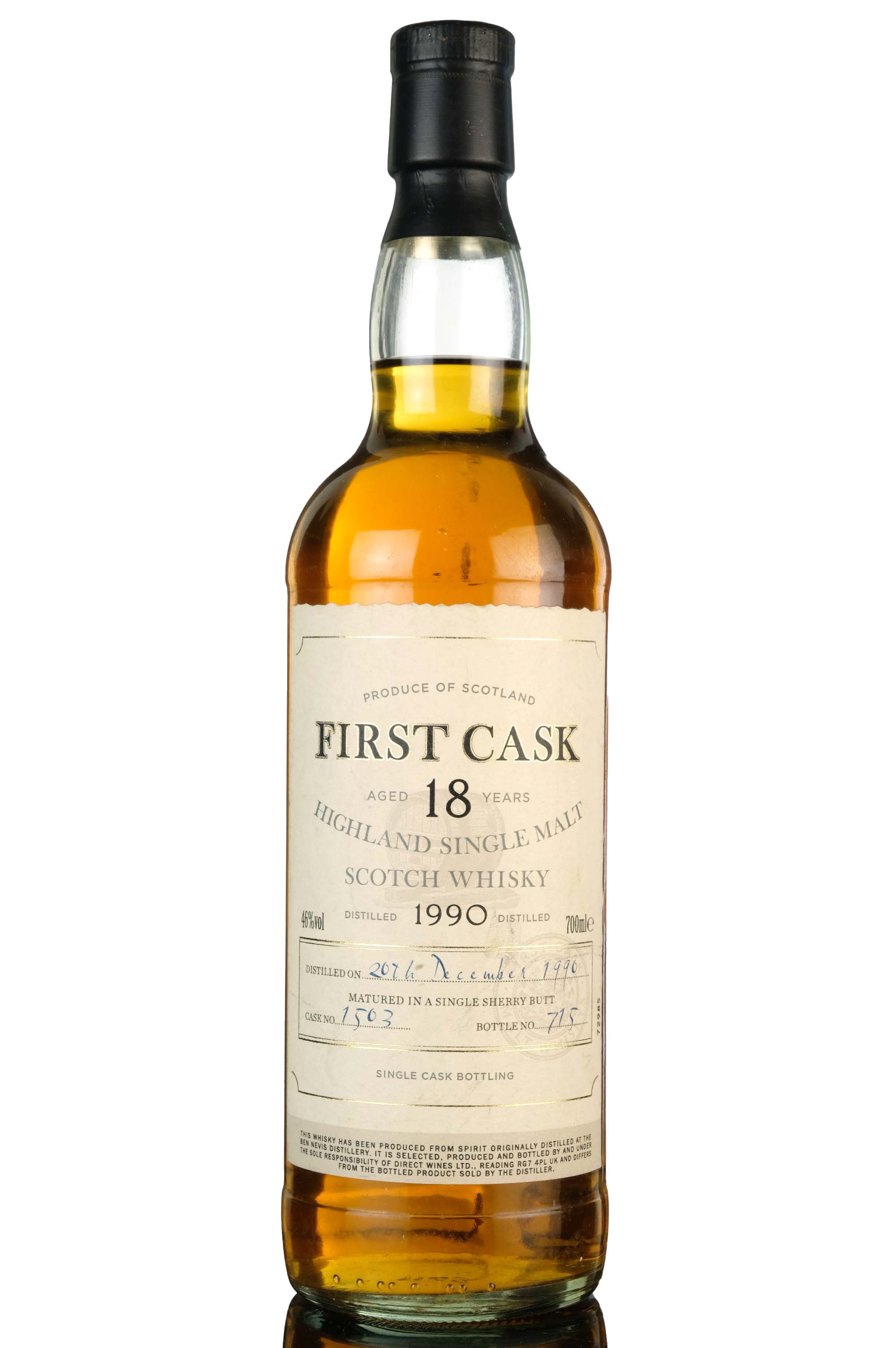 Ben Nevis 1990 - 18 Year Old - First Cask - Single Cask 1503