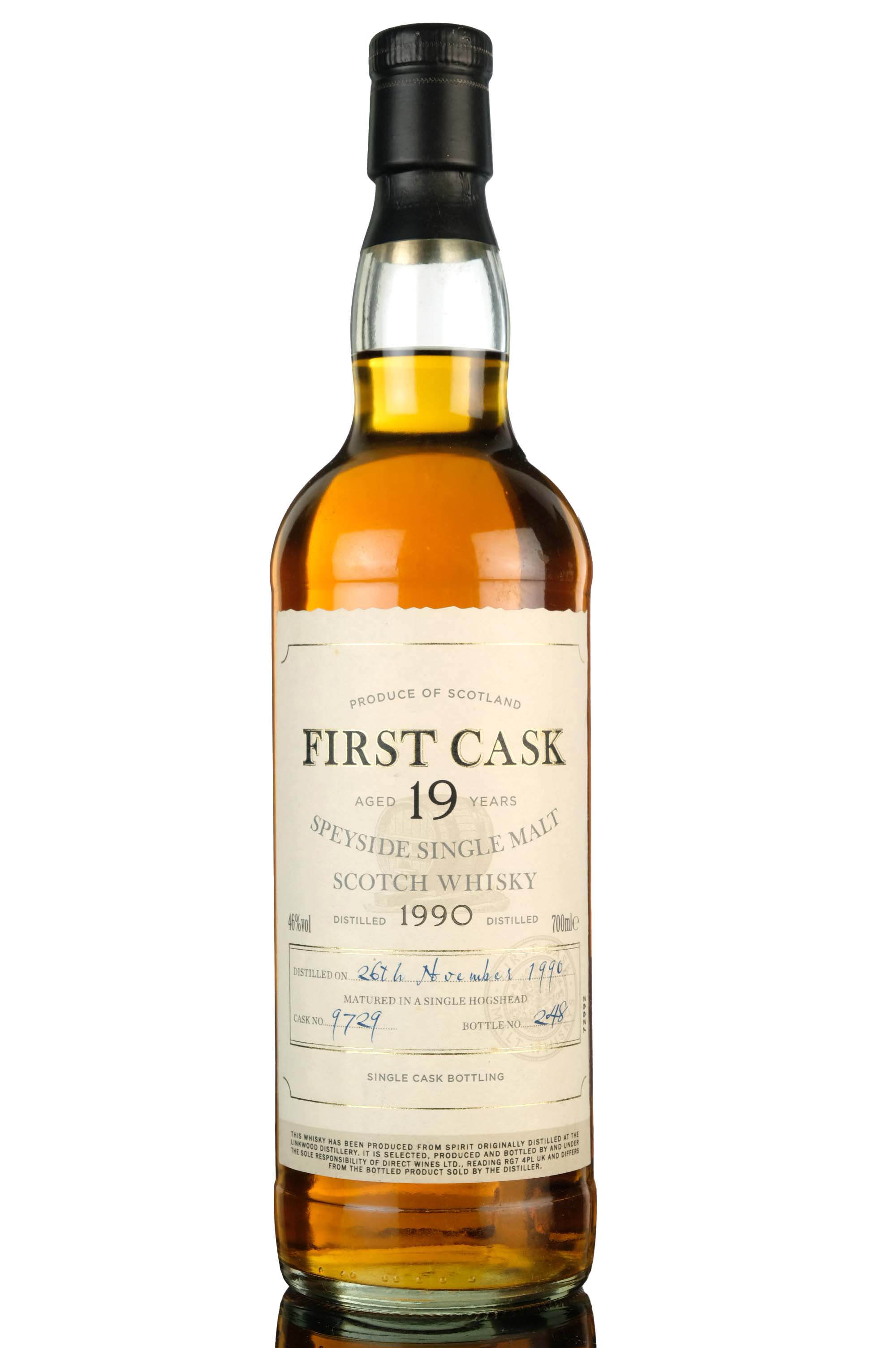 Linkwood 1990 - 19 Year Old - First Cask - Single Cask 9729