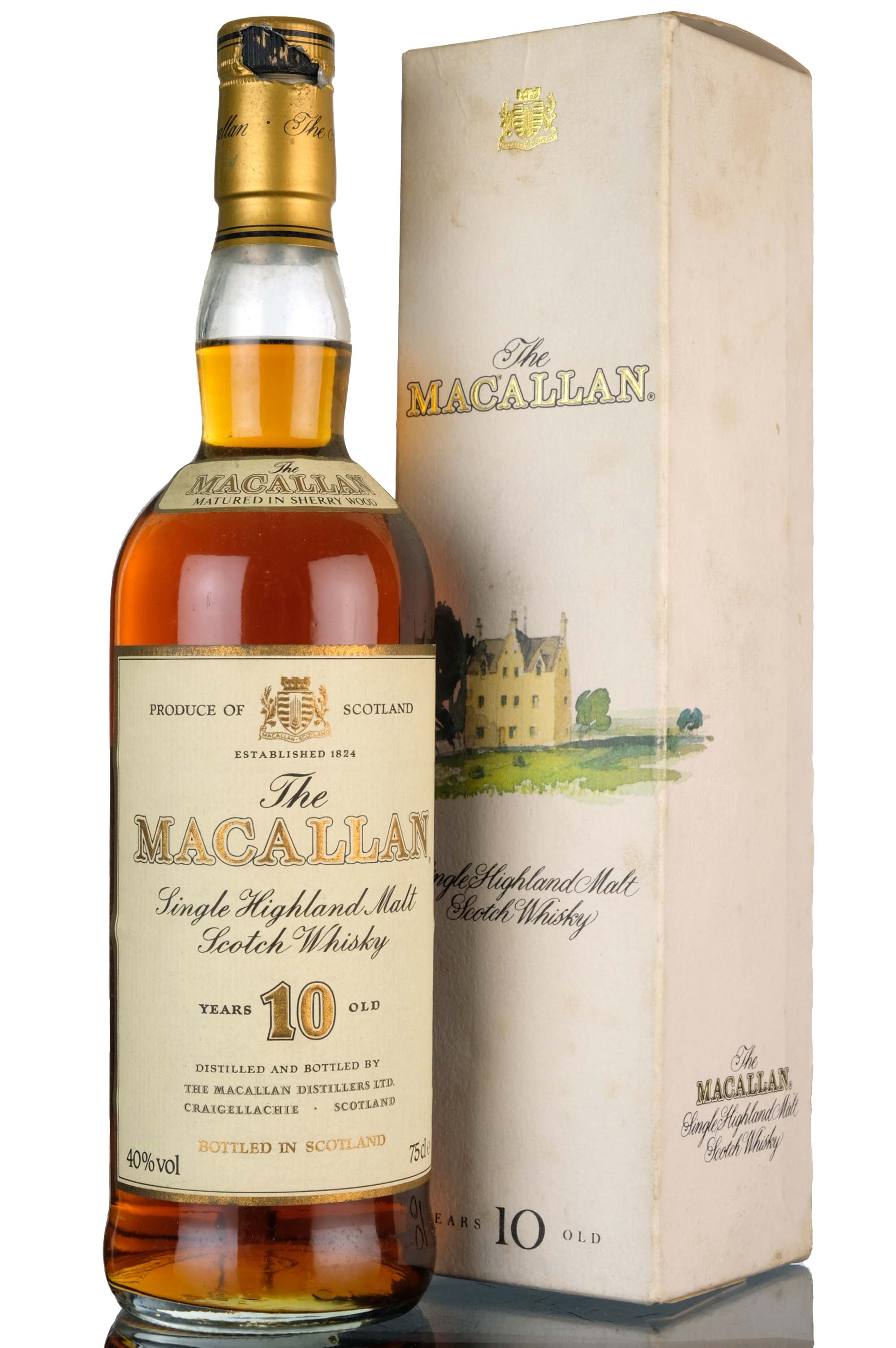 Macallan 10 Year Old - Sherry Cask - Circa 1990