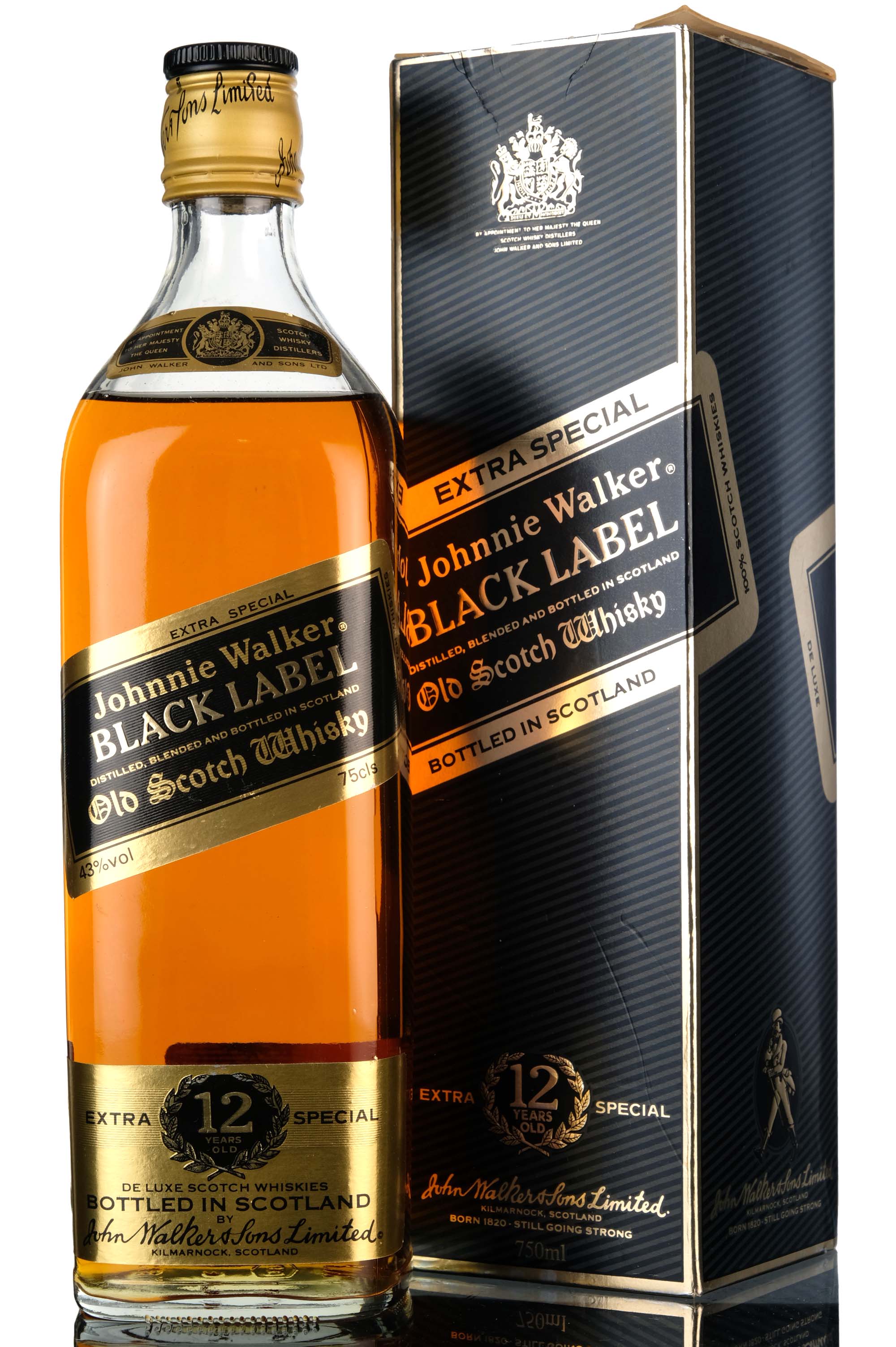 Johnnie Walker 12 Year Old - Black Label - 1980s