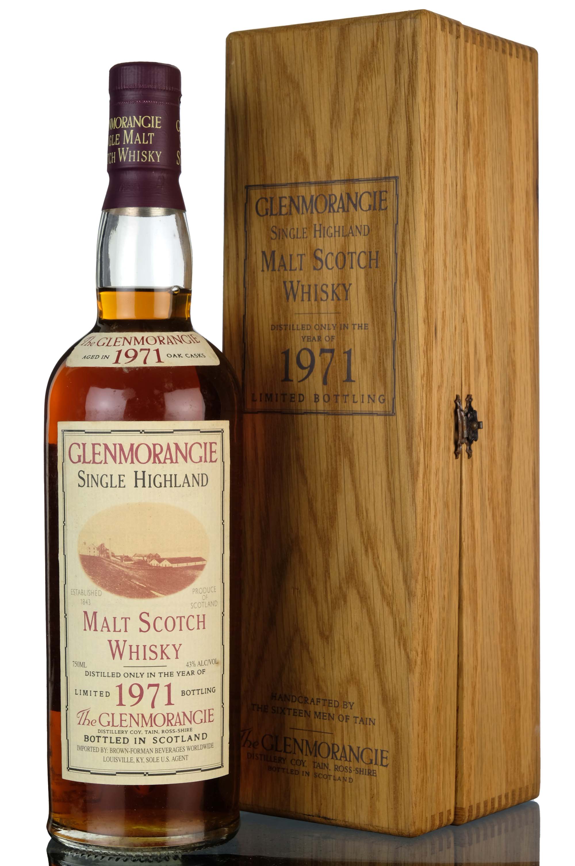 Glenmorangie 1971-1993 - 150th Anniversary 1843-1993 - Brown-Forman US Import