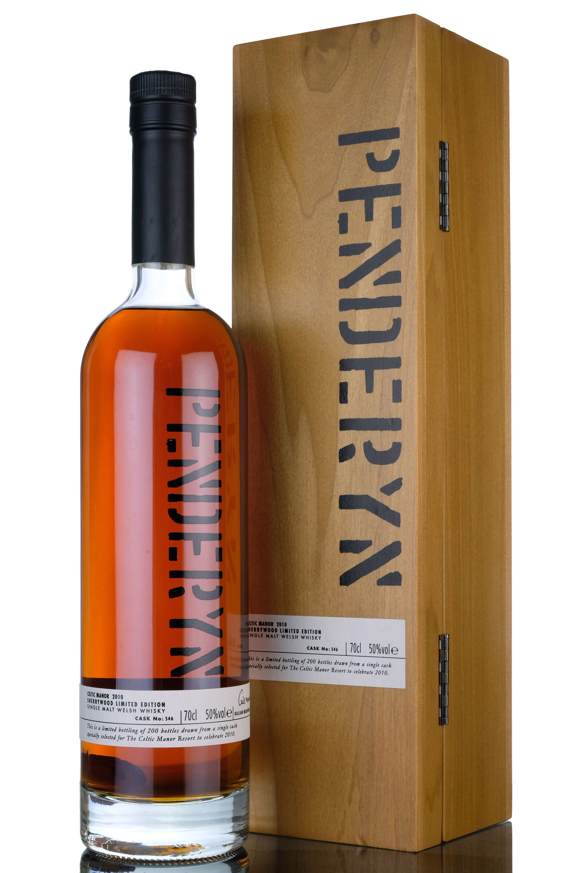 Penderyn Sherry Wood - Single Cask S46 - The Celtic Manor Resort Celebration 2010