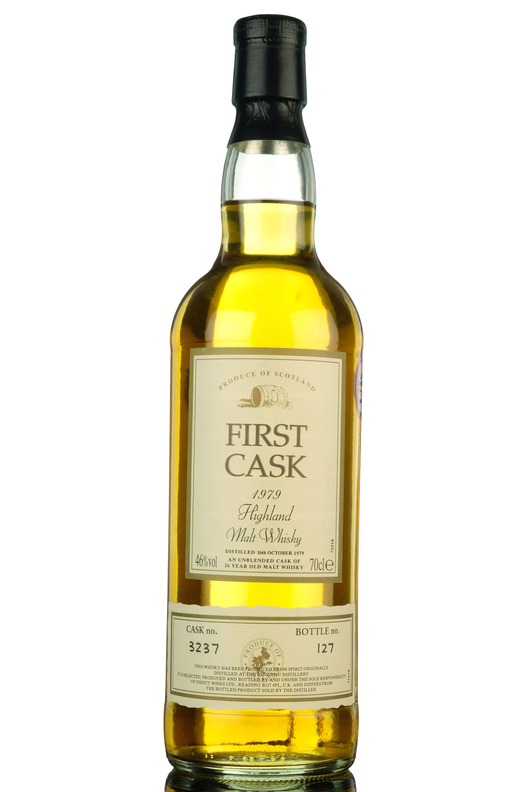 Rhosdhu 1979 - 26 Year Old - First Cask - Single Cask 3237