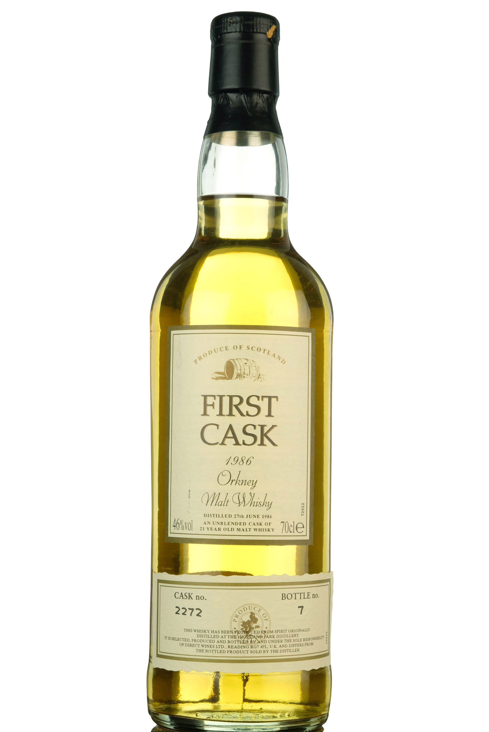 Highland Park 1986 - 21 Year Old - First Cask - Single Cask 2272