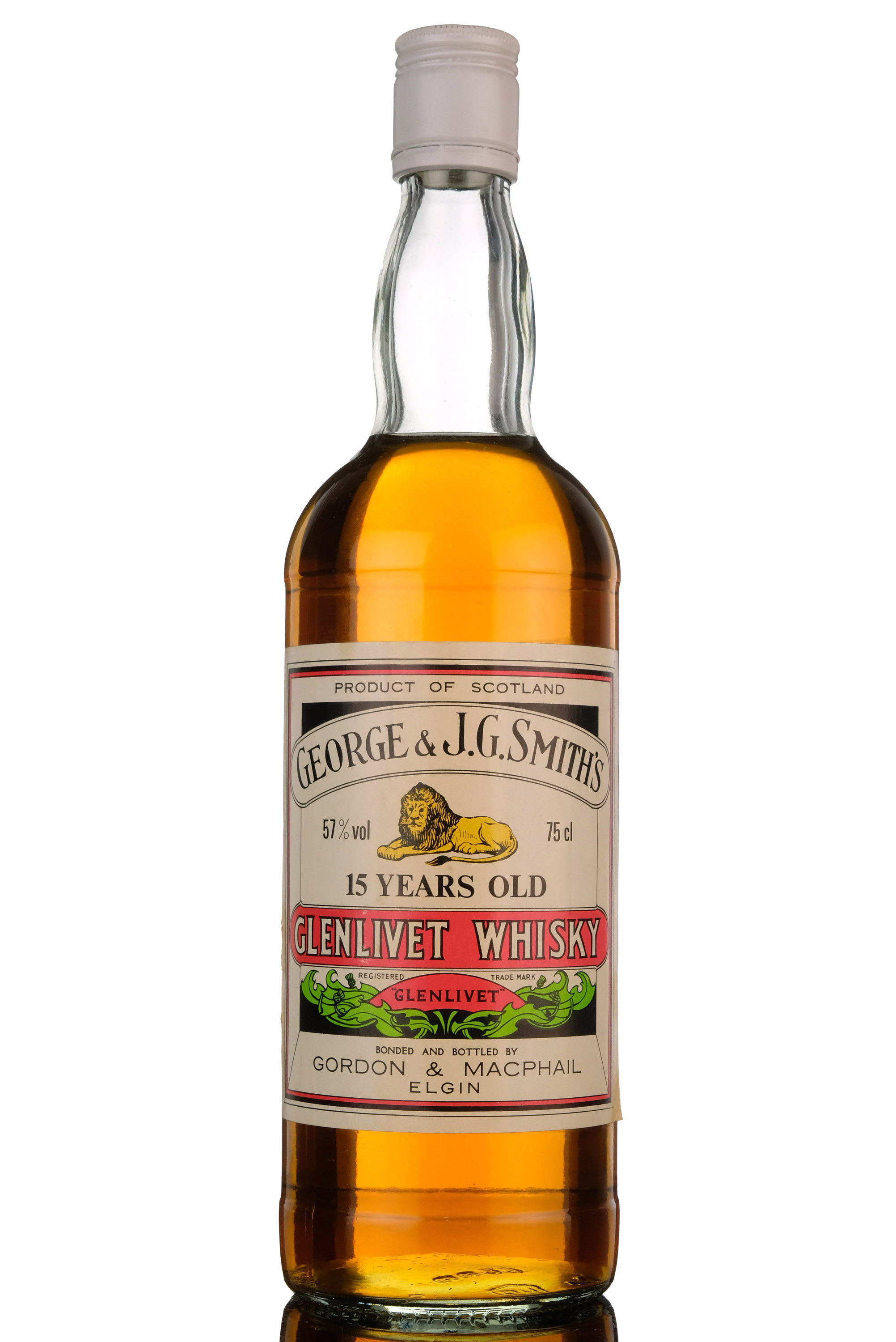 Glenlivet 15 Year Old - Gordon & MacPhail - 100 Proof - 1980s