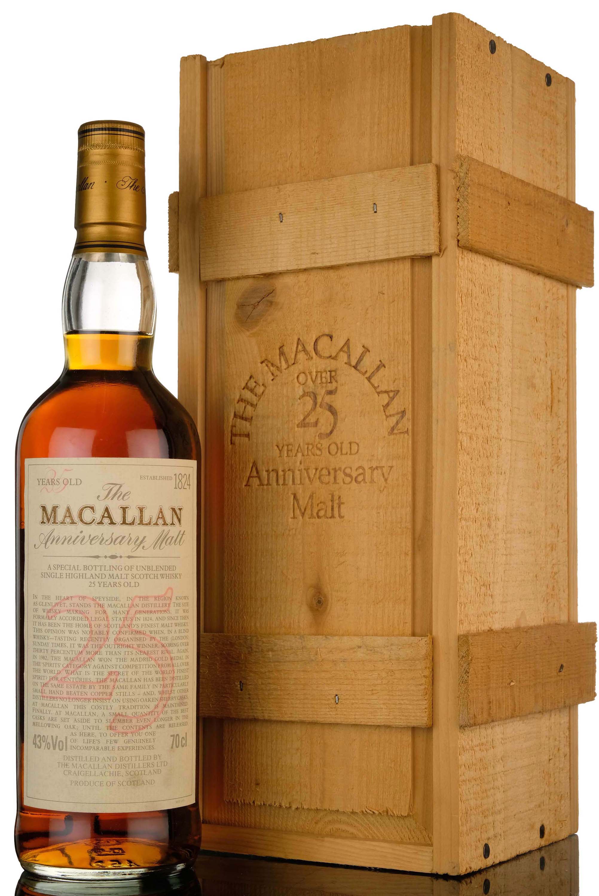 Macallan 25 Year Old Anniversary Malt