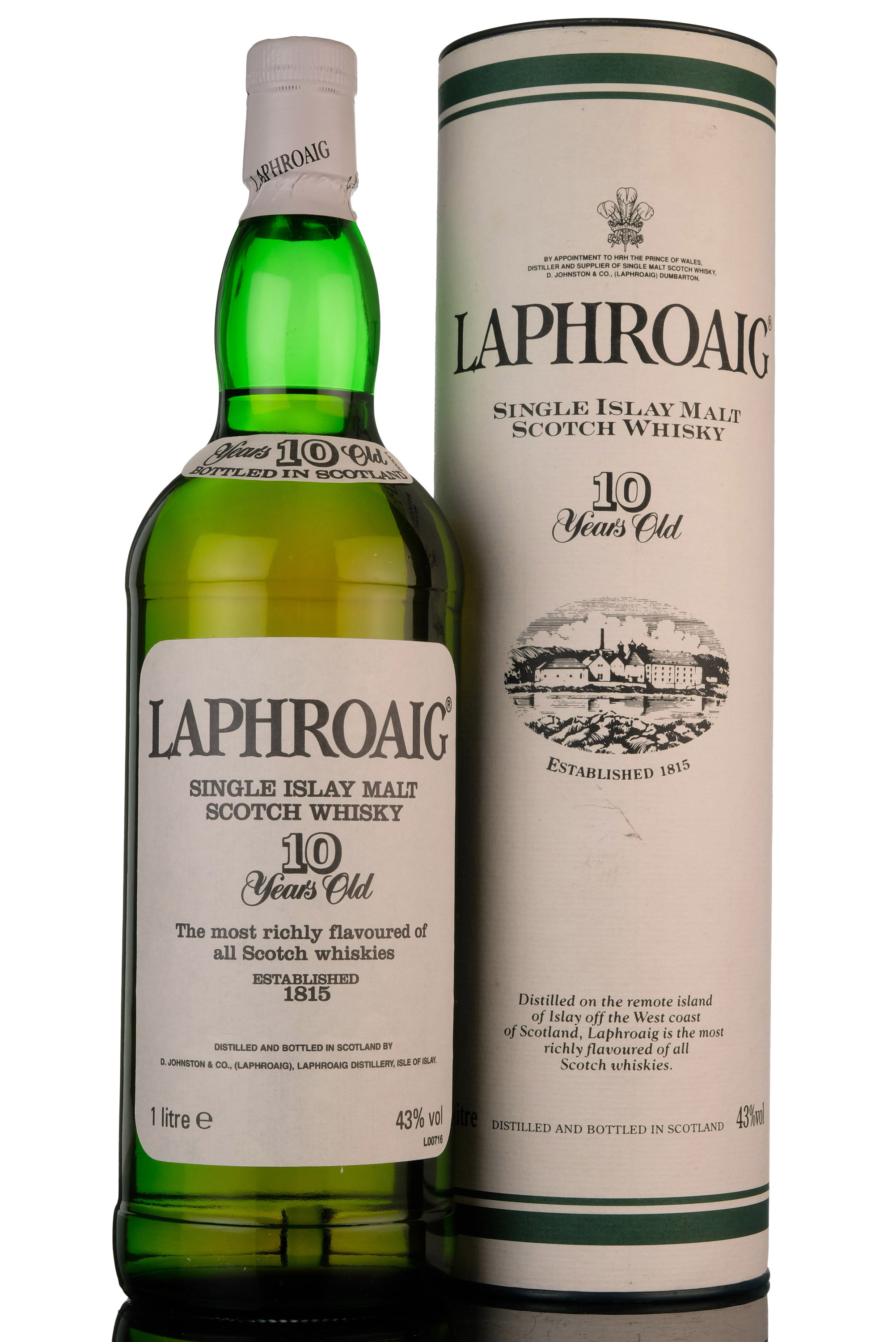 Laphroaig 10 Year Old - Circa 2000 - 1 Litre