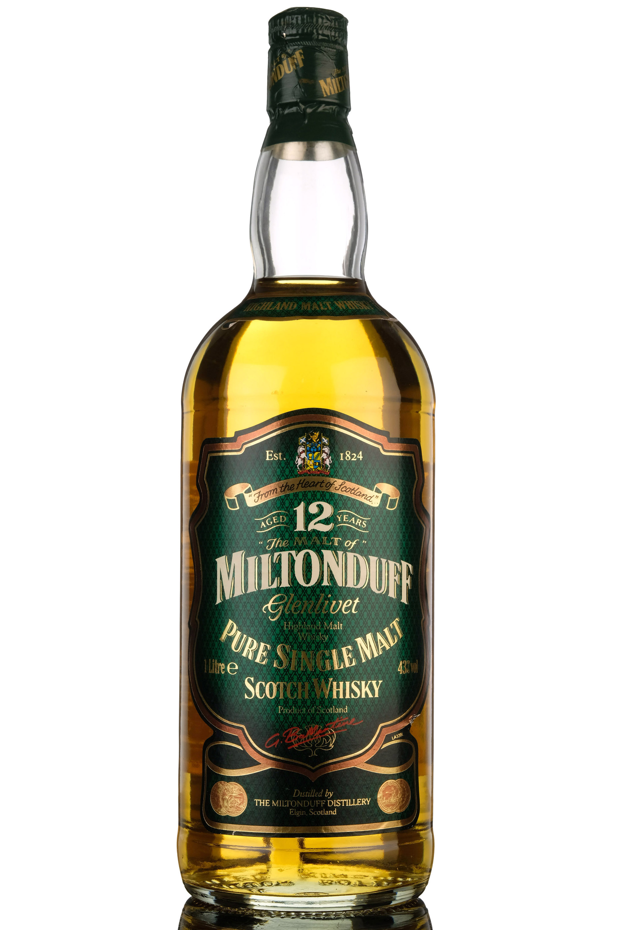 Miltonduff 12 Year Old - 1990s - 1 Litre