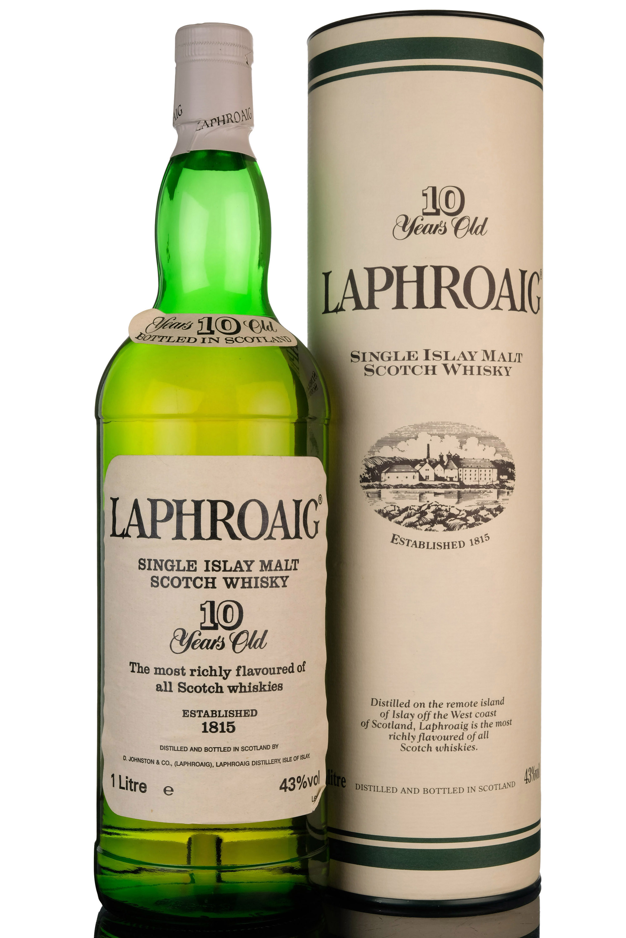 Laphroaig 10 Year Old - Early 1990s - 1 Litre