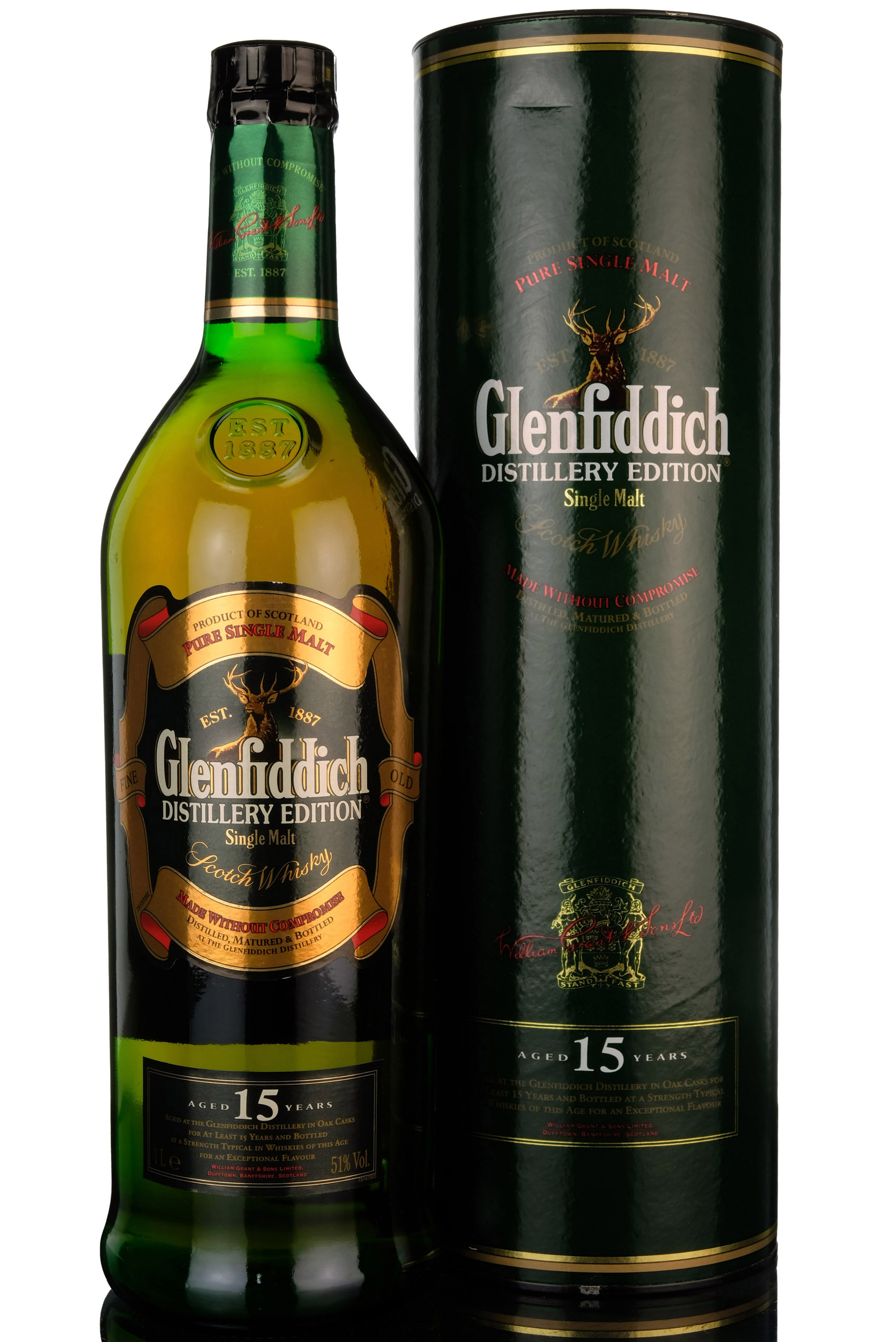 Glenfiddich 15 Year Old - Distillery Edition - 2000s - 1 Litre