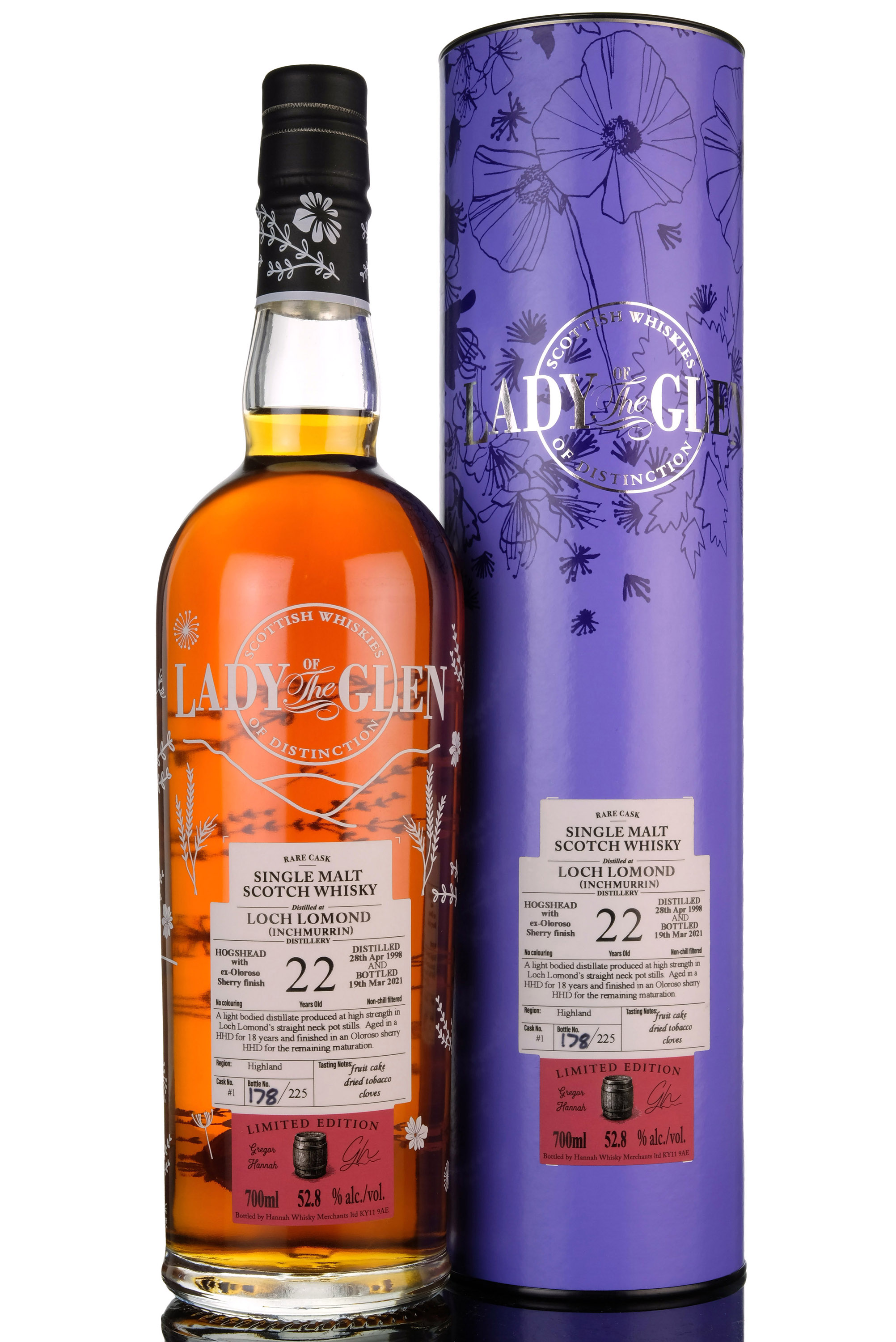 Loch Lomond (Inchmurrin) 1998-2021 - 22 Year Old - Lady Of The Glen - Single Cask 1