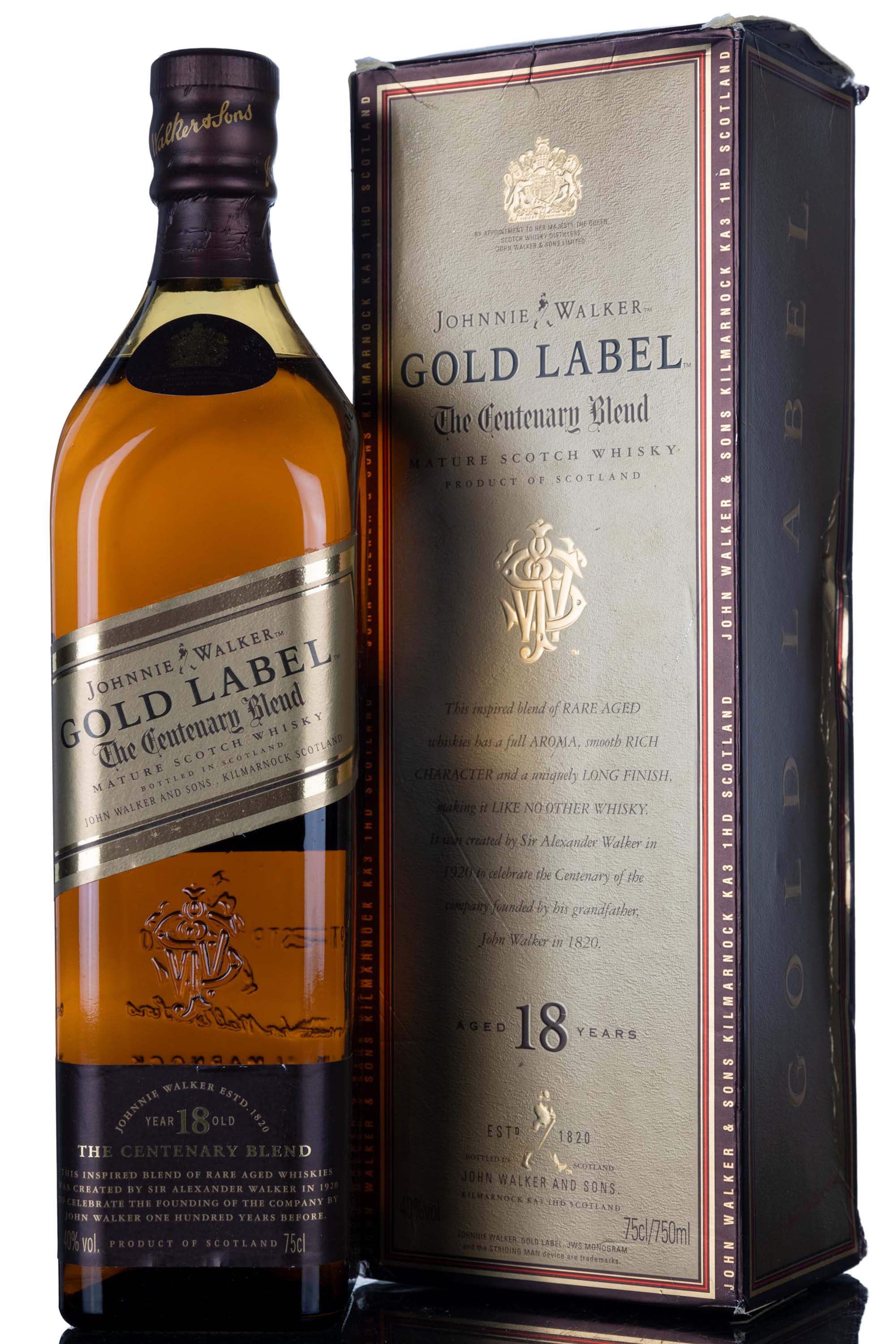 Johnnie Walker 18 Year Old - Gold Label - The Centenary Blend