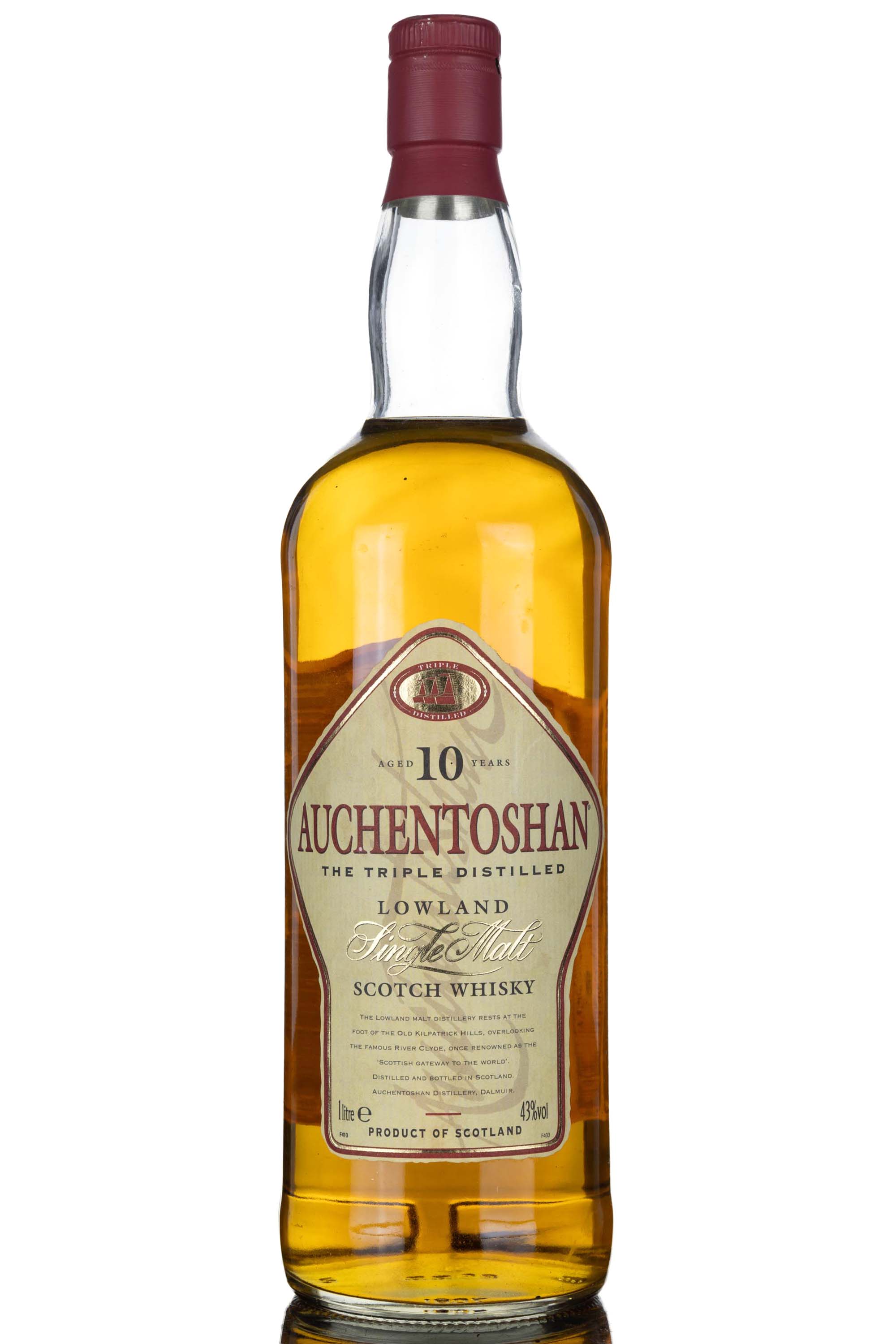 Auchentoshan 10 Year Old - Circa 2000 - 1 Litre