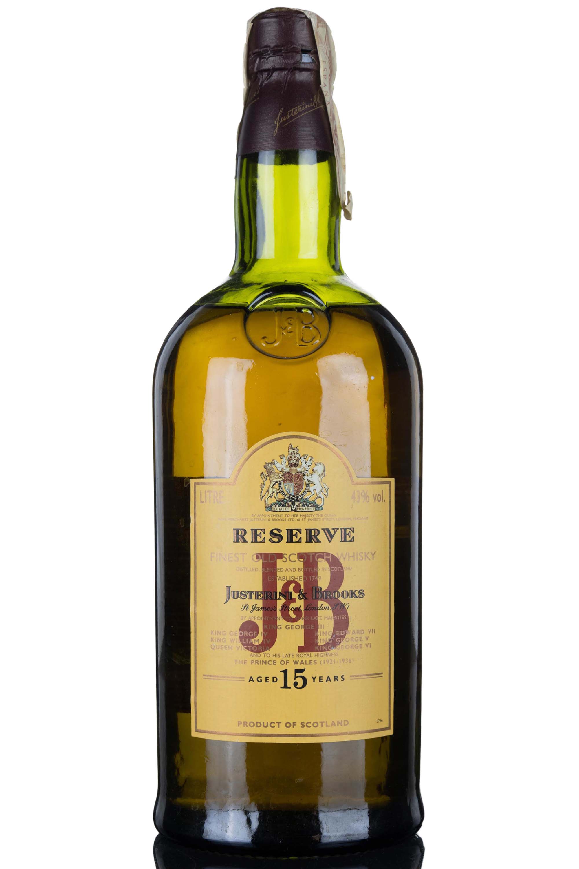 J&B 15 Year Old - Reserve - 1 Litre