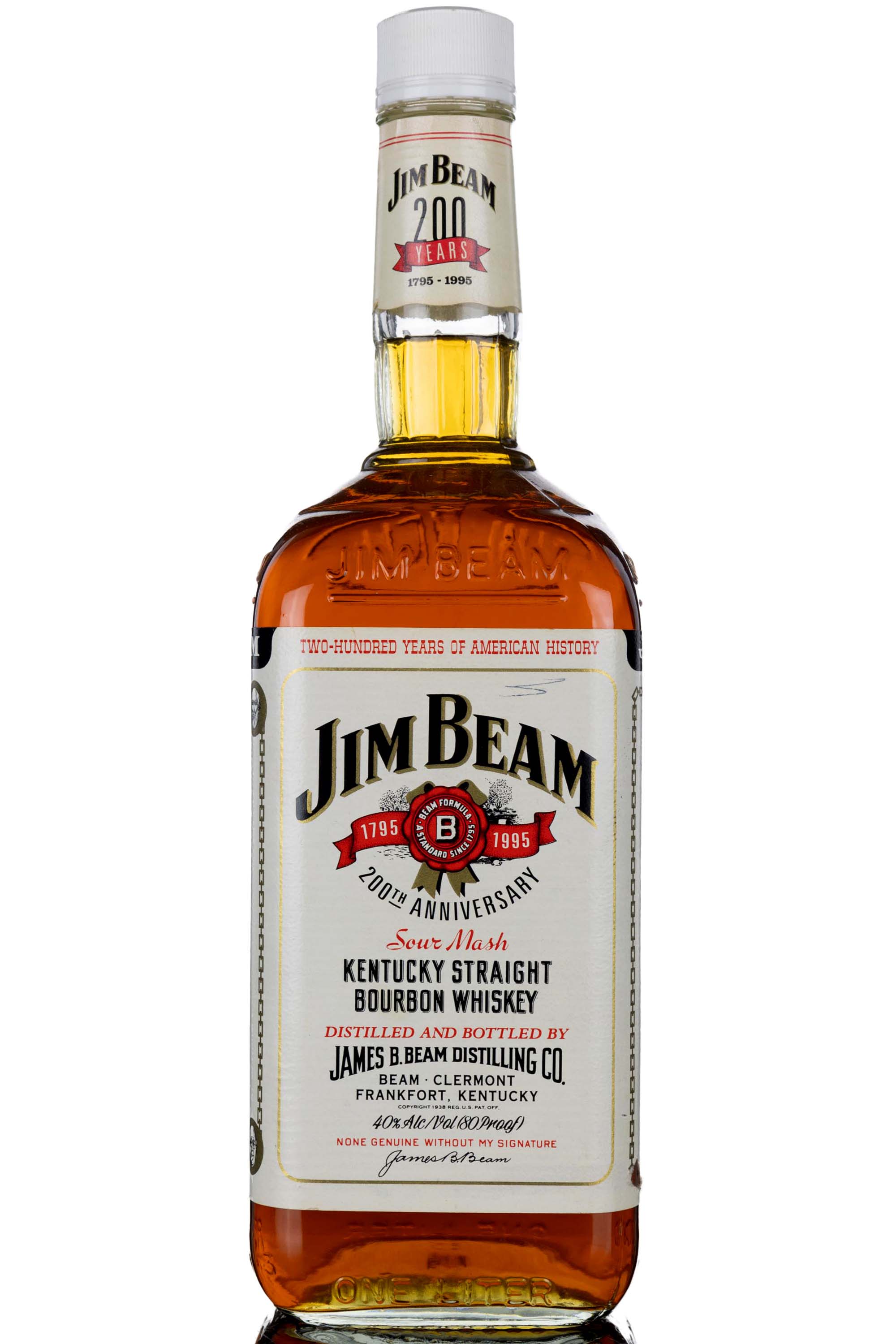 Jim Beam 4 Year Old - 200th Anniversary 1795-1995 - 1 Litre