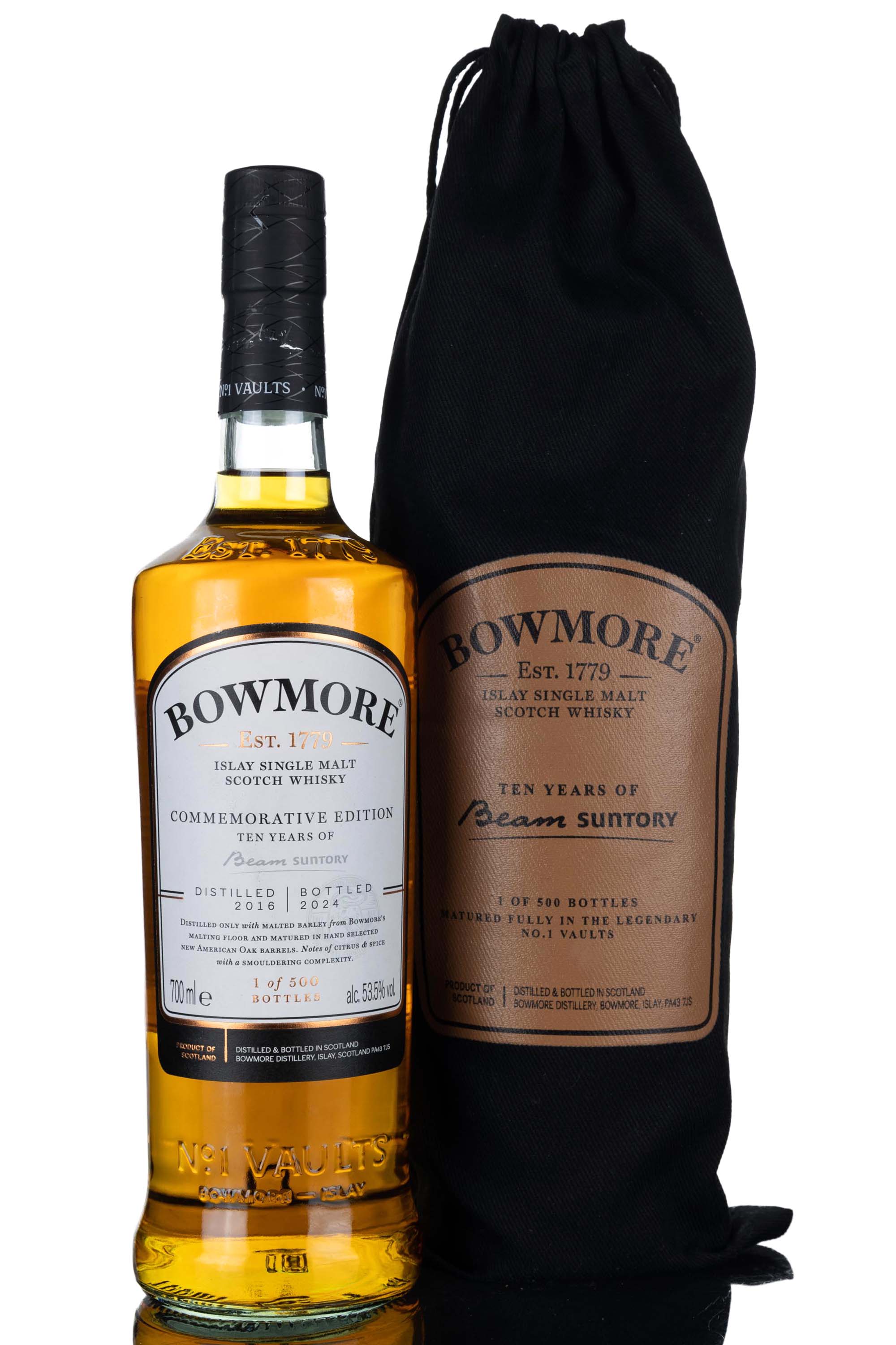 Bowmore 2016-2024 - Commemorative Edition 10 Years Of Beam Suntory